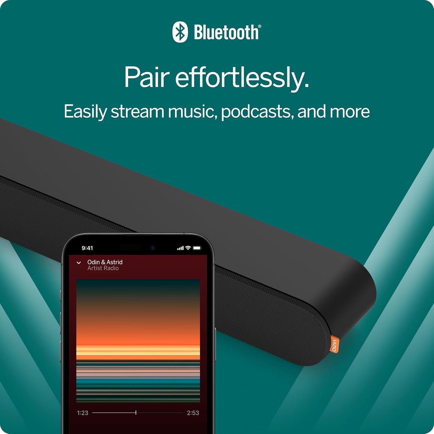 VIZIO 2.1 Soundbar, Wireless Subwoofer w/Dolby Atmos & DTS:X, Bluetooth Speaker, QuickFit™ Compatible – SV210M-08 (New, 2024 Model)