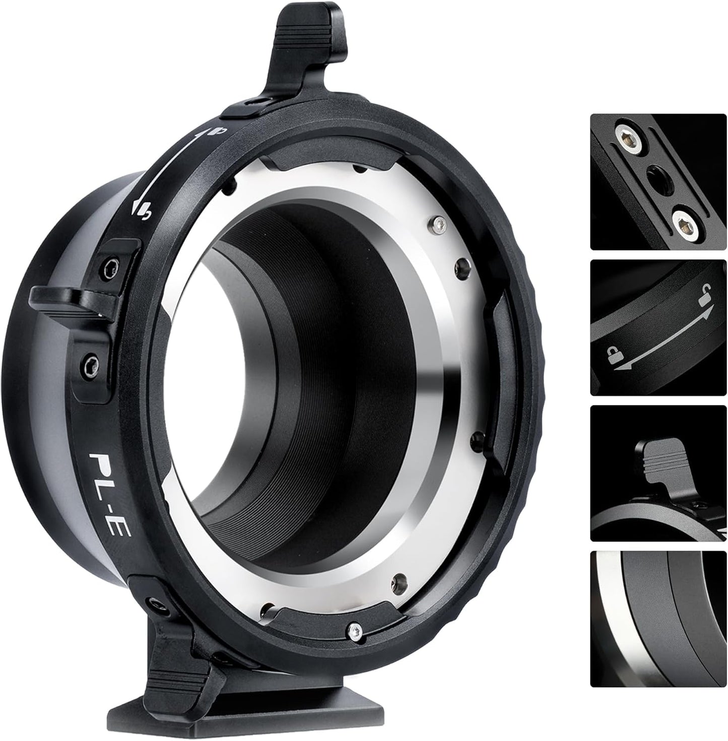 VILTROX PL-E Lens Adapter, Lens Converter Ring Camera Lens Mount Adapter Ring Compatible with PL Lens to Sony E/NEX Mount Cameras A7S3/FS7/5/FX9 /A7R4/R3/a Series/Nex Series