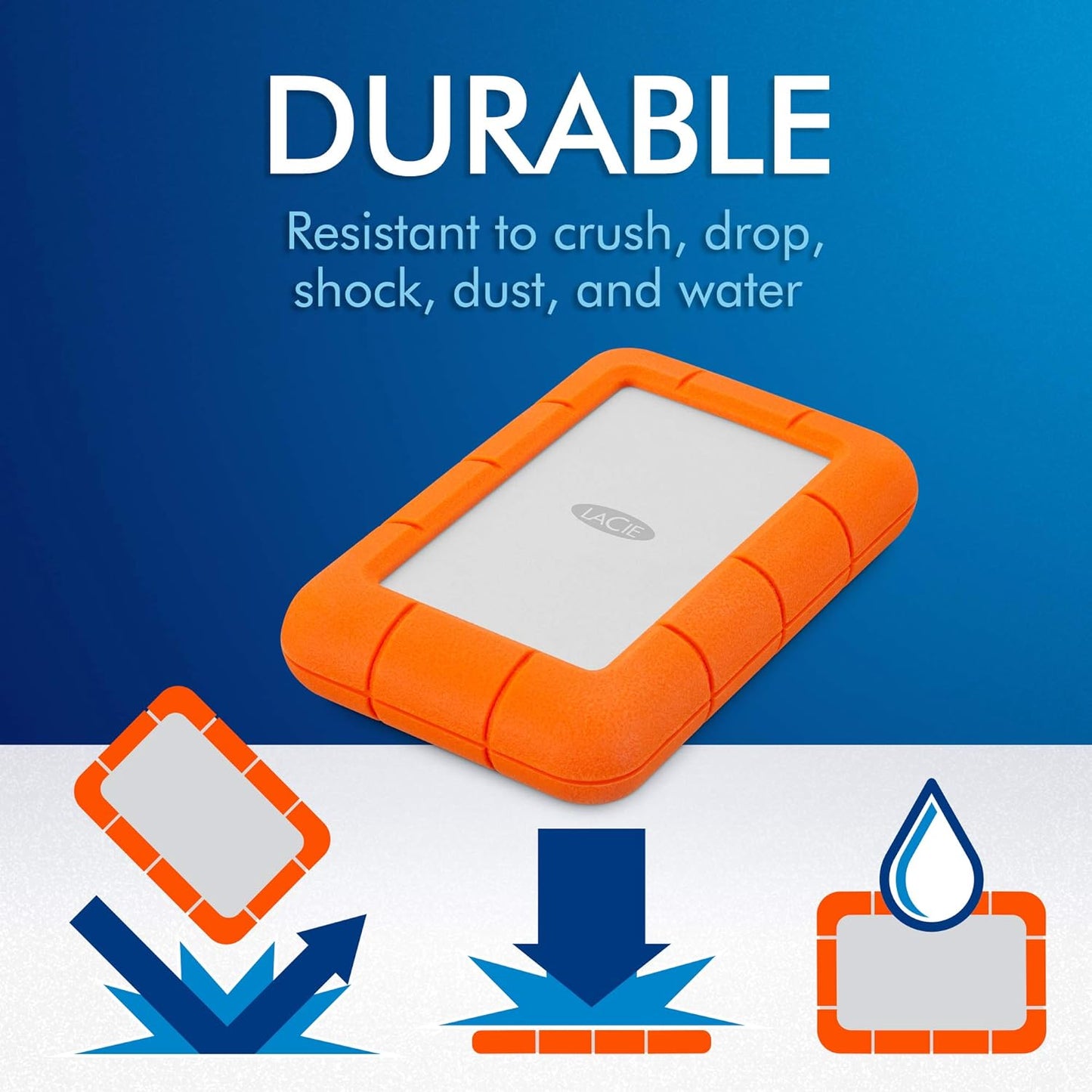 LaCie 9000633 Rugged Mini 4TB USB 3.0 Mobile Hard Drive