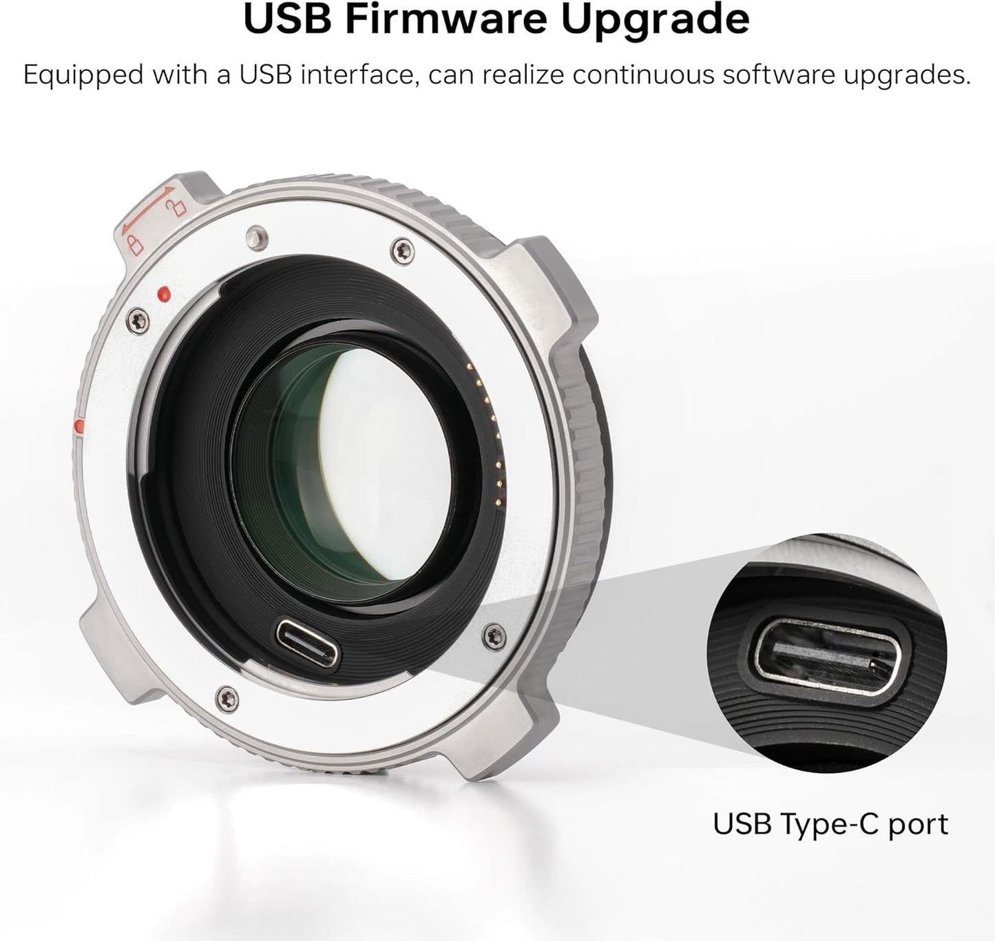 VILTROX EF-M2 Pro Lens Mount Adapter Auto Focus 0.71x Reducer Speed Booster with Security Lock Compatible with Canon EF Mount Lens to M4/3 Camera GH4 GH5 GH5S GF6 GX85 GX7 Olympus E-M5 E-M10 E-PL5