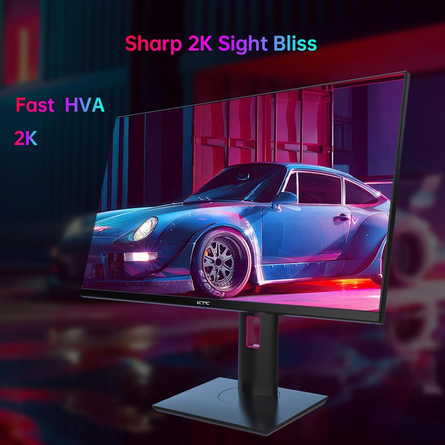 KTC 27'' 240Hz QHD 1440P Gaming Monitor 144Hz 1ms 65W Type C USB DisplayPort HDMI HDR400 Tilt/Height/Pivot/Swivel Fast HVA AdaptiveSync VESA