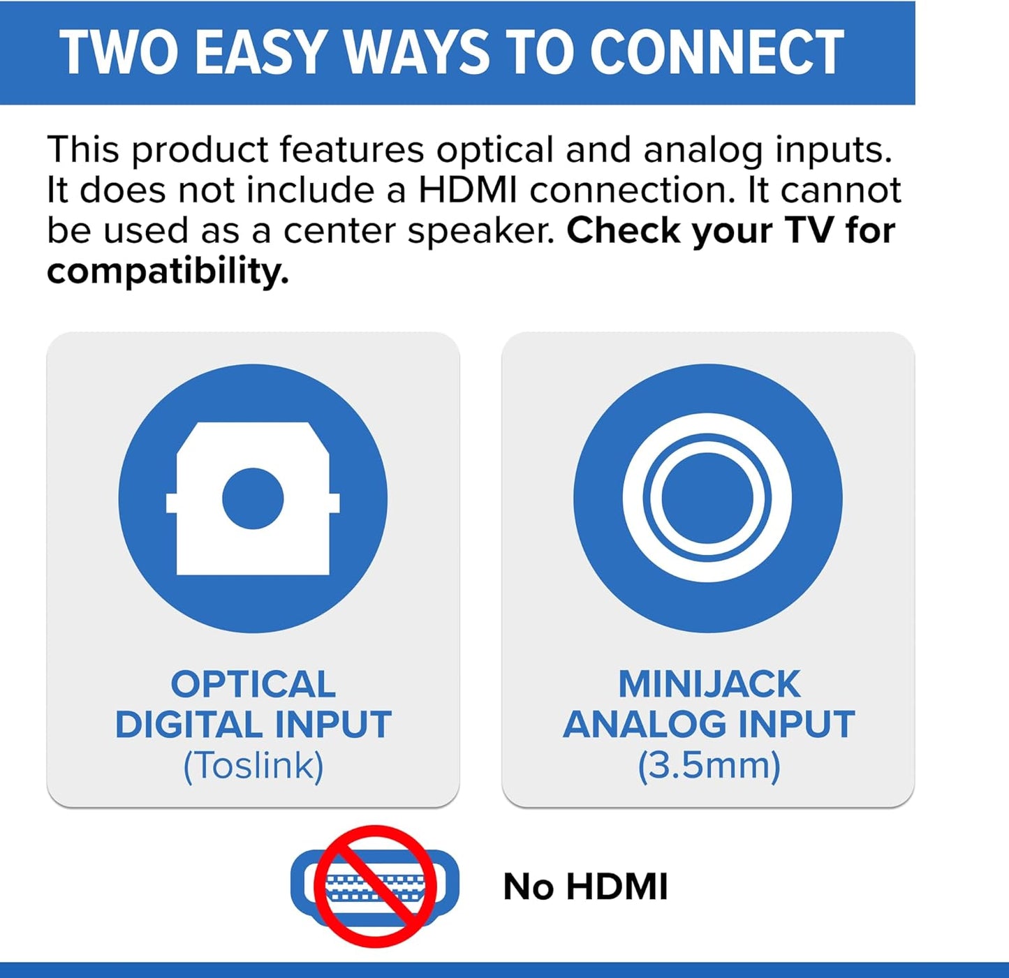 ZVOX Dialogue Clarifying Sound Bar With Patented Hearing Technology - AccuVoice TV Soundbar AV157 Titanium - Twelve Levels of Voice Boost - Home Theater Audio Speakers