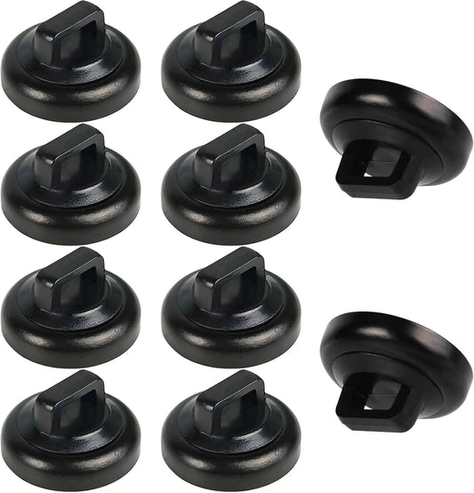 Magnet Zip Tie Mount Clips Magnetic Zip Ties Mount Base Holder Multipurpose Wire Cable Holder Mount Wire Clips Management for Home Office Marine Electrical Wiring (Black, 10 Piece)