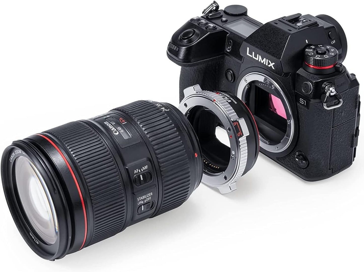 VILTROX EF-L Pro Lens Mount Adapter EF/EF-S Lens to L mount Camera with Security Lock Autofocus Lens Converter Compatible with Canon EF/EF-S Lens to L-mount Camera Leica SL2/Lumix S1 S1H S5/Sigma fp L