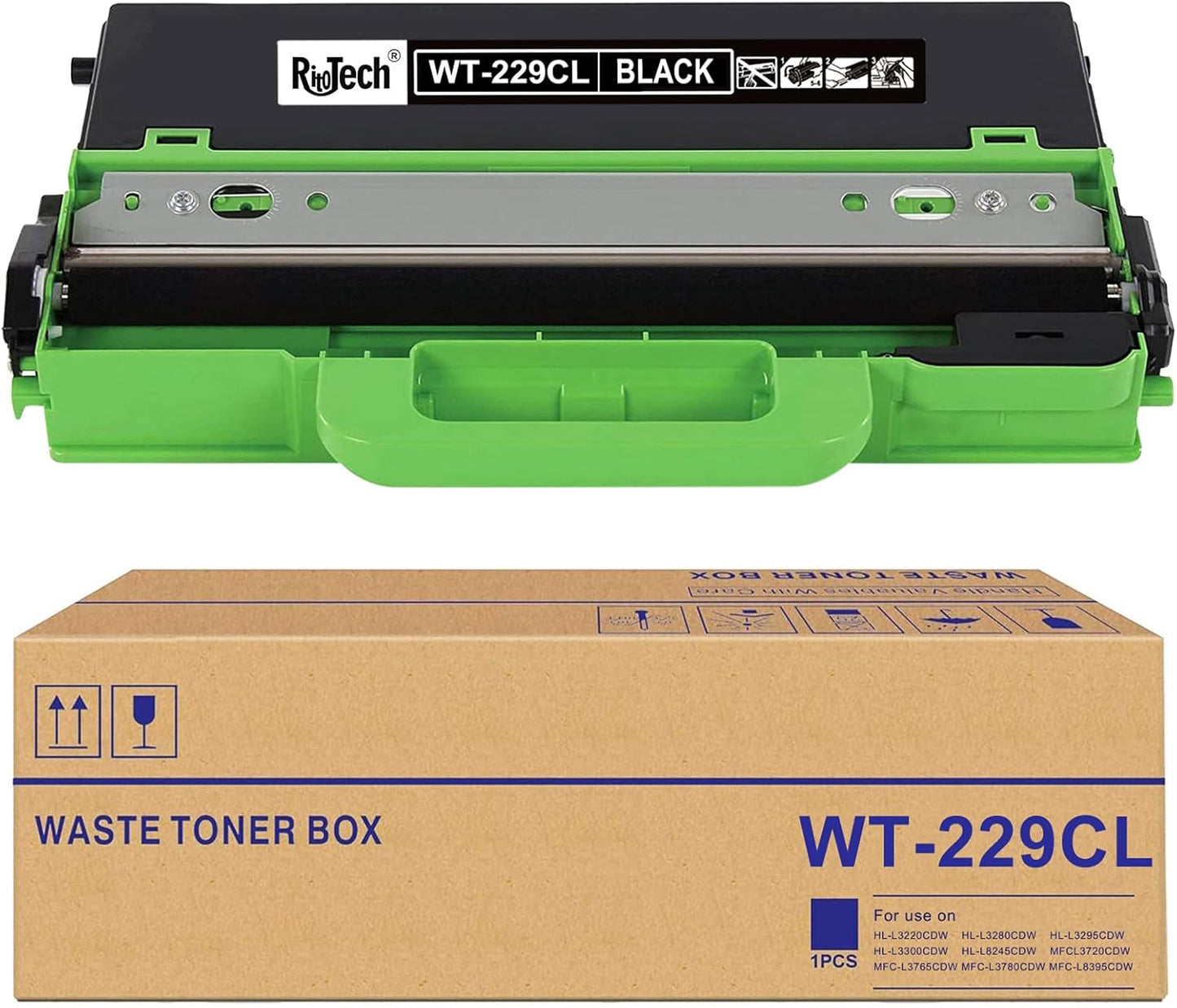 WT-229CL Waste Toner Box WT229CL Waste Toner Box Works with Brother HL-L3220CDW HL-L3280CDW HL-L3295CDW HL-L3300CDW HL-L8245CDW MFCL3720CDW MFC-L3765CDW MFC-L3780CDW and MFC-L8395CDW Printer