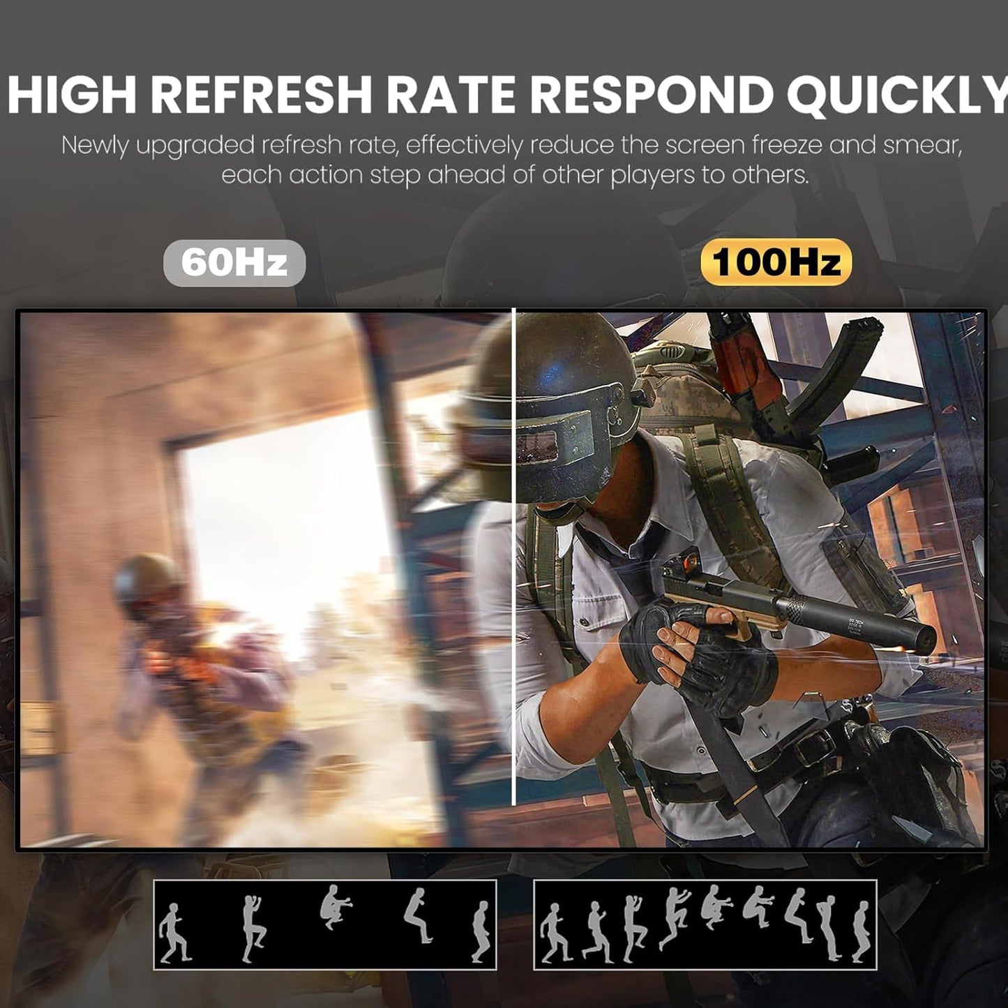 CRUA 27" Curved Monitor, FHD(1920x1080P) VA Panel, 100HZ, 120% sRGB Professional Computer Monitor, Narrow Bezels on Three Sides, Blue Light Filter, Office and Dormitory(HDMI, VGA)-Black