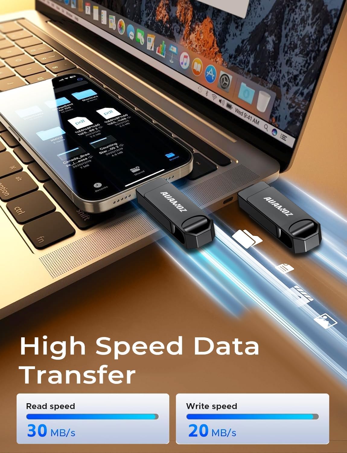 256GB Flash Drive Intended for iPhone, Memory Stick Storage Files Photos Videos Backup, Compatible with iPhone iPad Android PC, Plug and Play, No Application Required (Metal Gray)