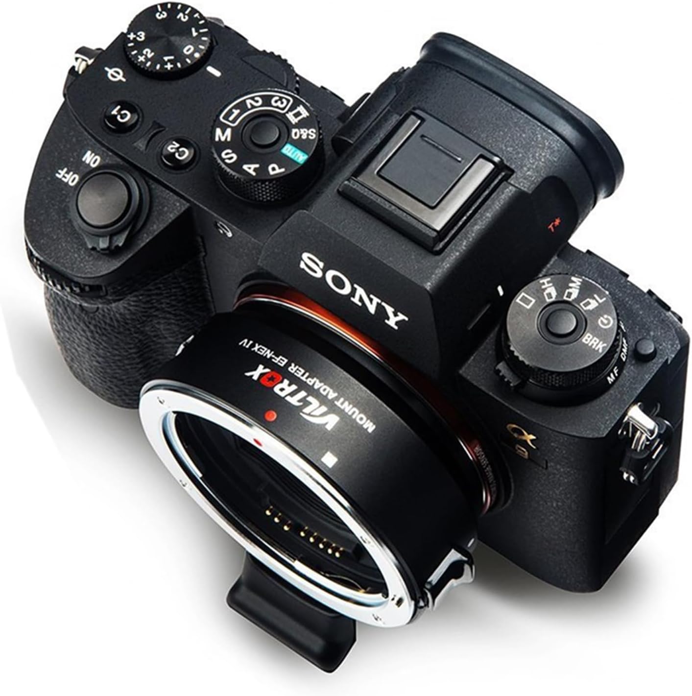 Viltrox EF-NEX IV Lens Adapter EF/EF-S Lens to E-Mount Auto Focus Lens Adapter Ring for Canon EOS EF/EF-S Lens to Sony E Mount Cameras A9 A9II A7IV A7III A7R A7 A6700 A6600 A6000 NEX-VG30 NEX-EA50