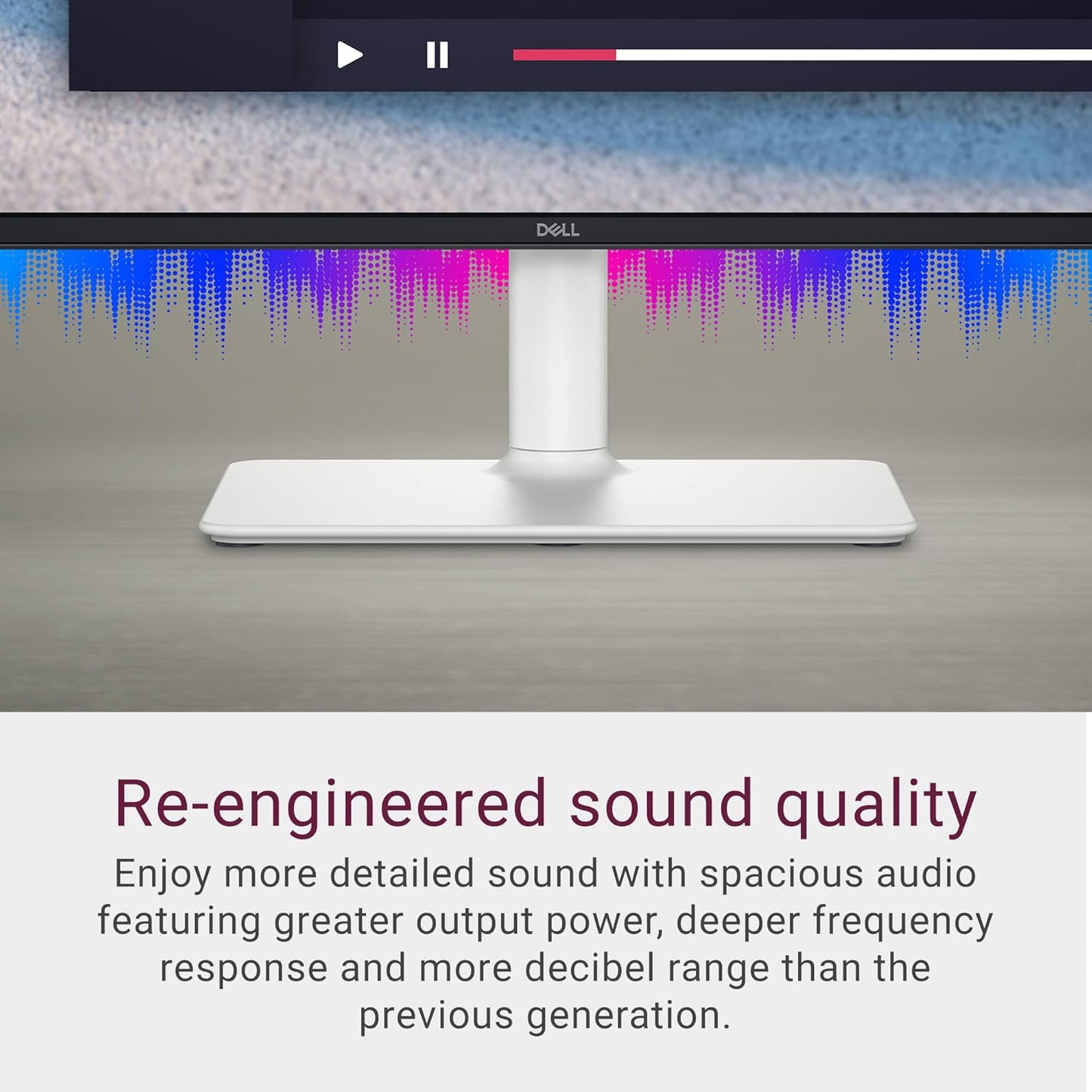 Dell S2425HS Monitor - 23.8 Inch, FHD (1920x1080) Display, 100Hz Refresh Rate 1500:1 Contrast Ratio, TÜV Rheinland Eye Comfort 4 Star, Integrated 2x5W Speaker, Height/Tilt/Swivel/Pivot - Ash White