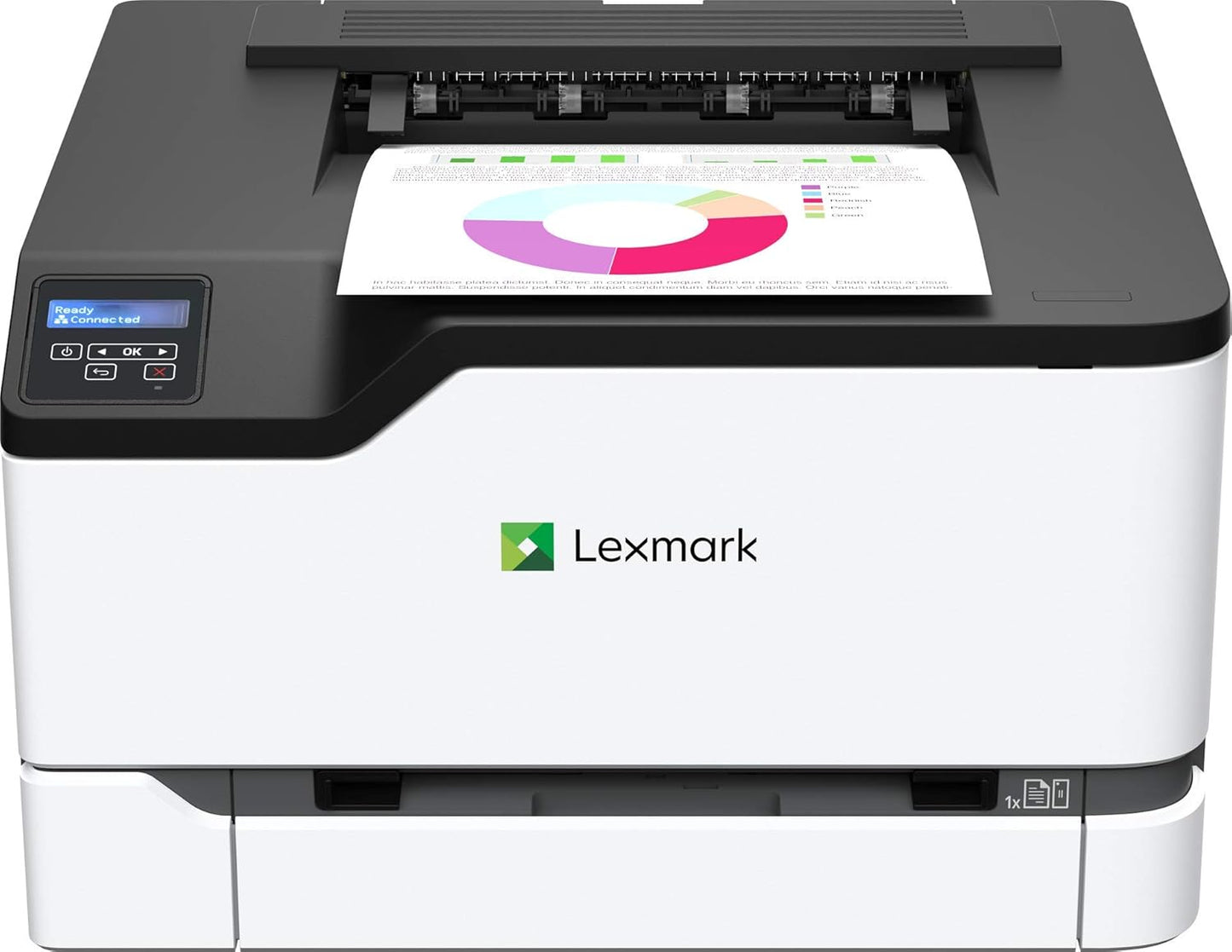 Lexmark C3326dw Color Laser Printer with Ethernet, Mobile-Friendly, Wireless Office Printer with Automatic Two-Sided Printing (3-Series)