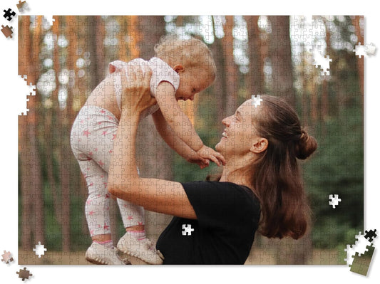 Photo Personalized Puzzle for Mother's Day - 1000 Piece - I See Me! (Horizontal/Landscape)