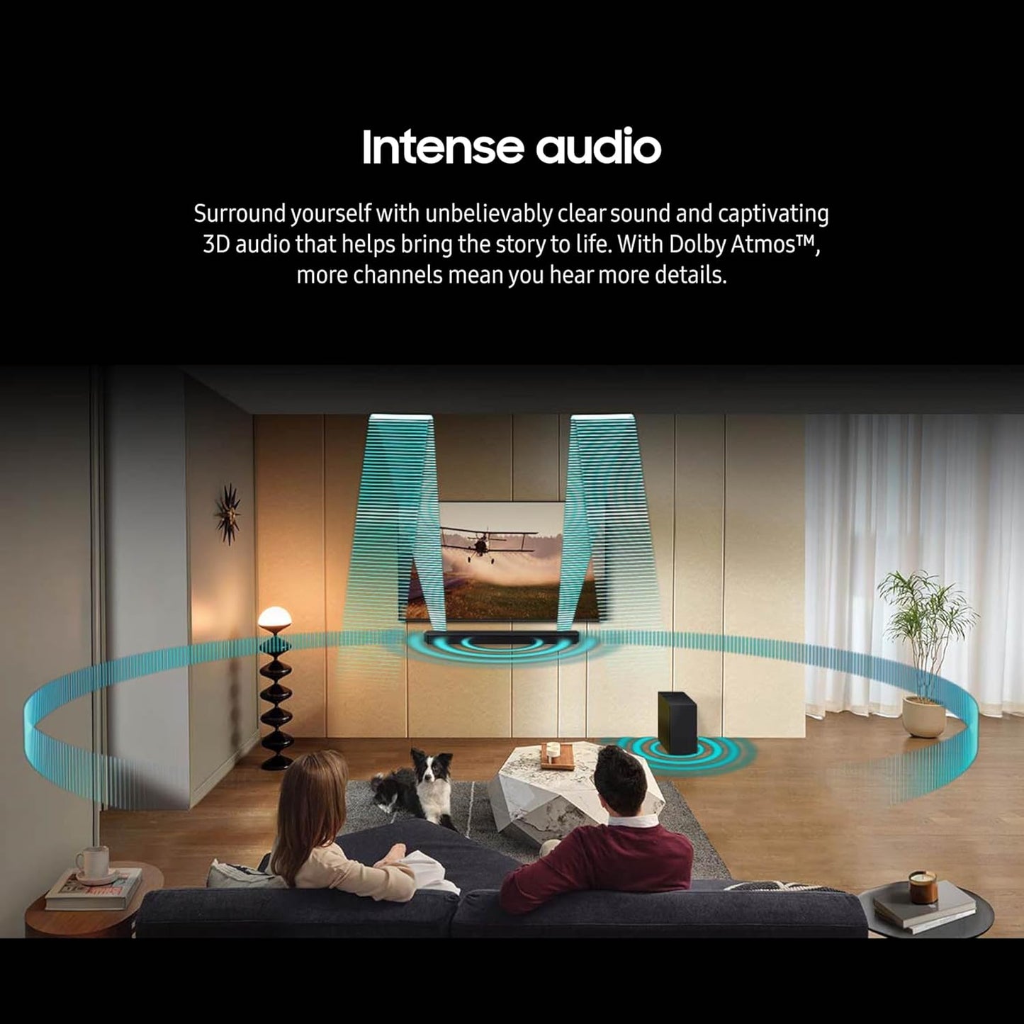 Samsung Q800D 5.1.2ch Soundbar w/Wireless Dolby Atmos Audio, Q-Symphony, SpaceFit Sound Pro, Adaptive Sound, Game Mode Pro with Alexa Built-in, HW-Q800D/ZA