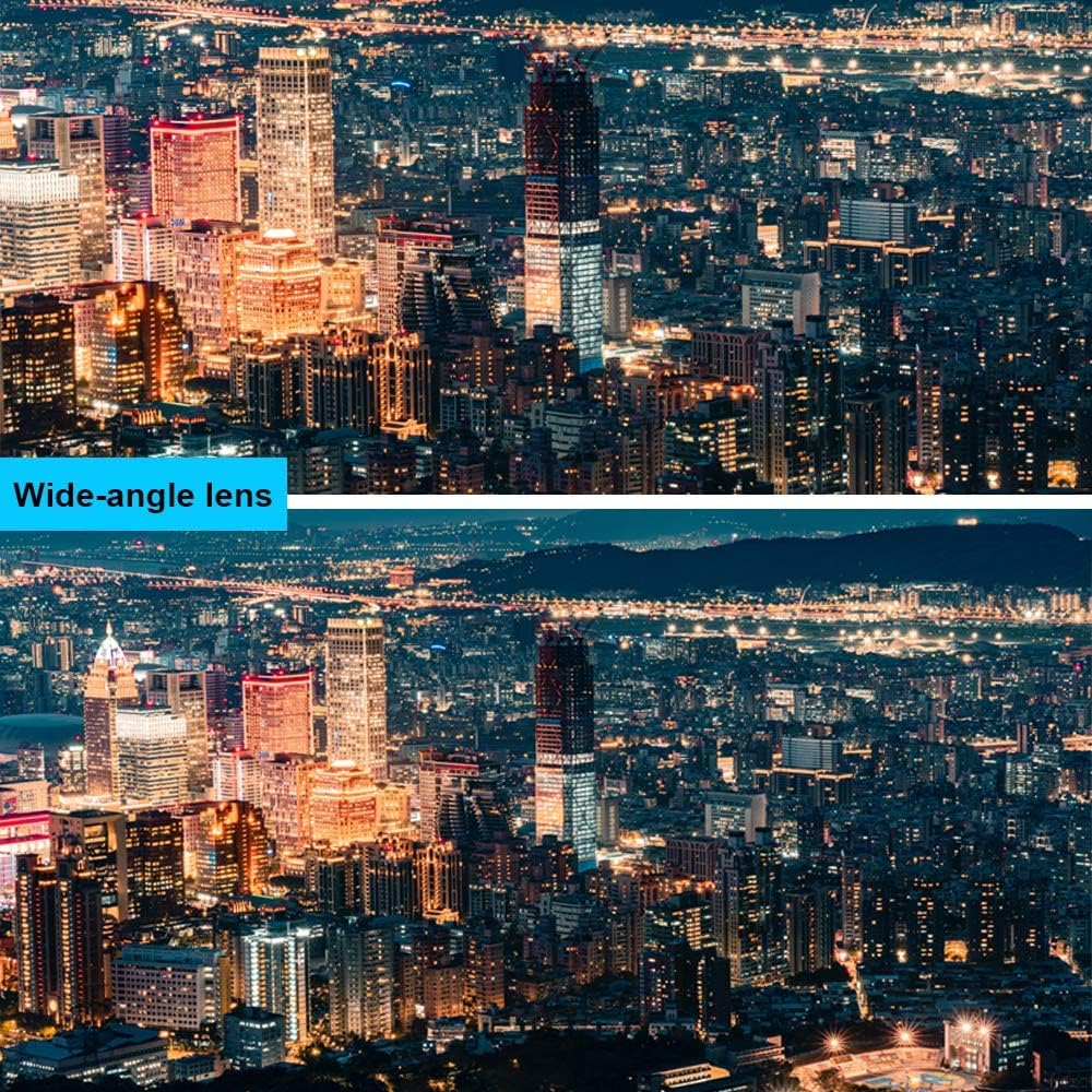 3 in 1 Cell Phone Camera Lens Kit Wide Angle Macro Fisheye Lens Universal for Smart Phones iPhone Samsung Android(Red)