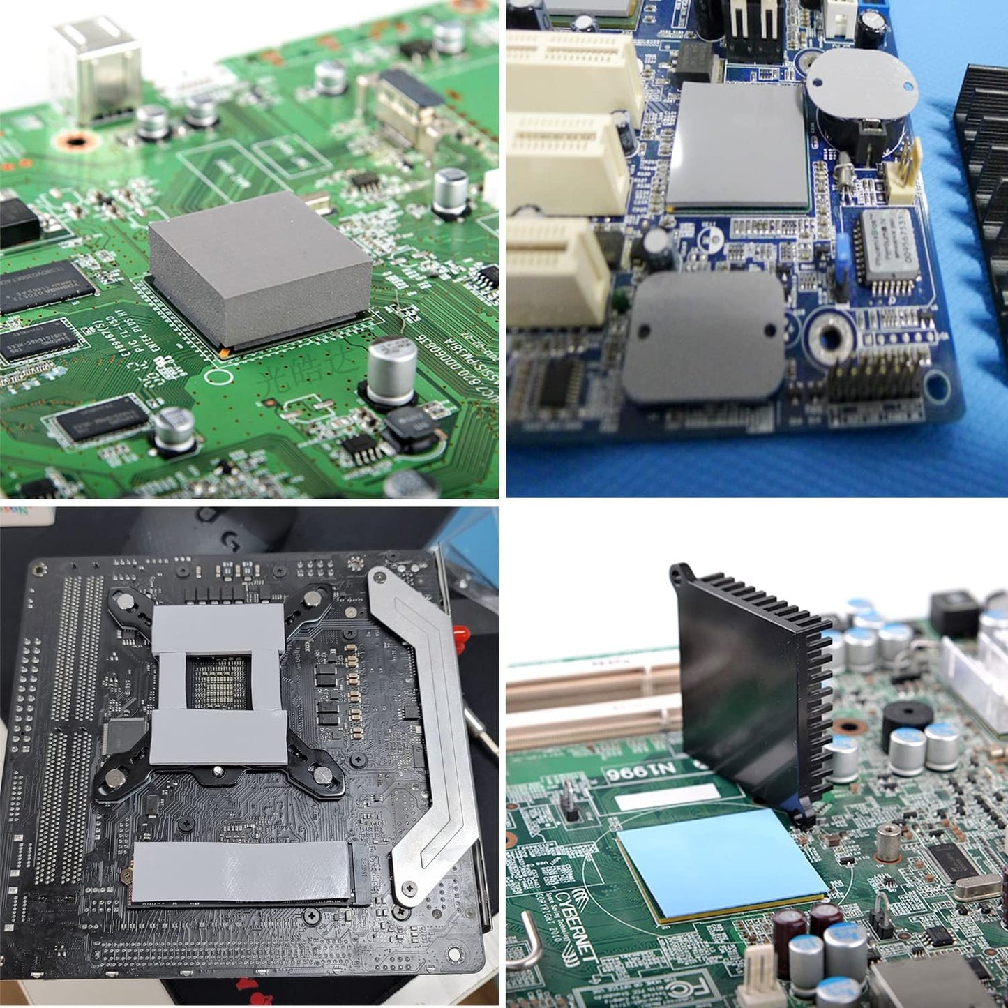 Aairhut Thermal Pad 13W/mK [0.5~3mm], 120x120x0.5mm Silicone Cooling Pad Non Conductive Heat Resistance Extreme Odyssey Cover with Dual Self-Adhesive Films for PC Laptop PS4/PS5/CPU/GPU/Computer