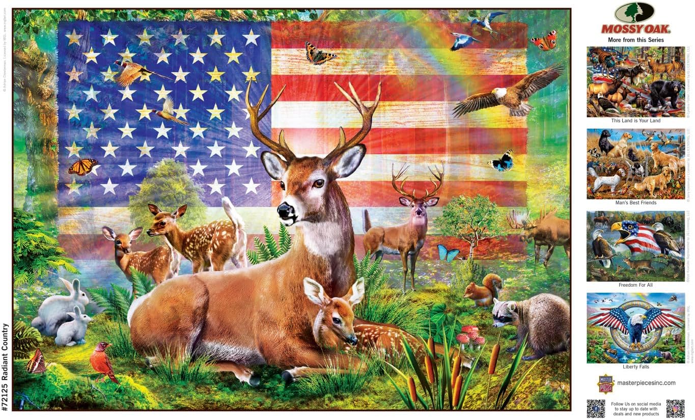 MasterPieces 1000 Piece Jigsaw Puzzle for Adults, Family, Or Youth - Radiant County - 19.25"x26.75"