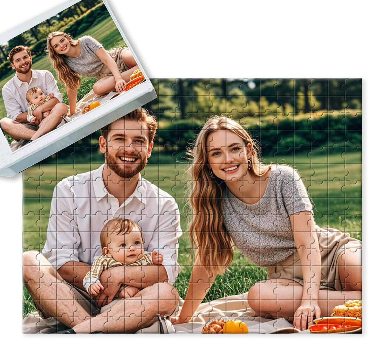 Personalized Puzzle for Photo - Custom 120/200/300/500/1000 Piece Jigsaw Puzzle for Adults & Couples & Family - Unique Gifts for Weddings, Anniversaries,Graduation- Create Your Own Puzzle with Photos