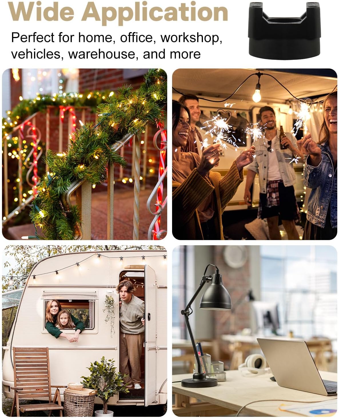 Magnetic Cable Clips Zip Tie Mount Base, Include 20 Pcs 20mm Magnetic Wire Cable Holders with 100 Pcs Heavy Duty Zip, Multipurpose Cable Ties Management Base for Wire, Black