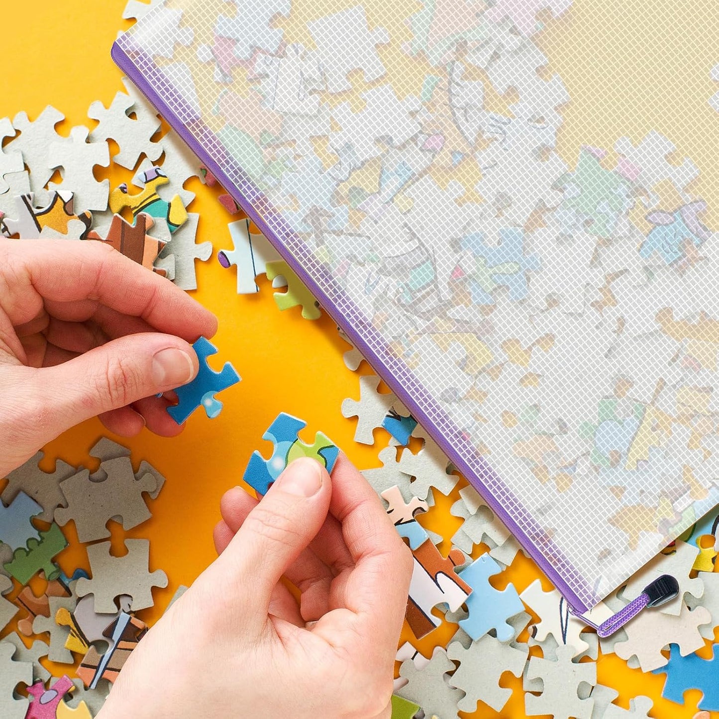 9pcs Mesh Zipper Pouch Bags, 9 Sizes Zipper Pouch, Mesh Bags With Zipper, Plastic Zipper Pouches, 9 Colors Zipper Pouches for Organizing, Board Game Storage, Travel, School Office organize