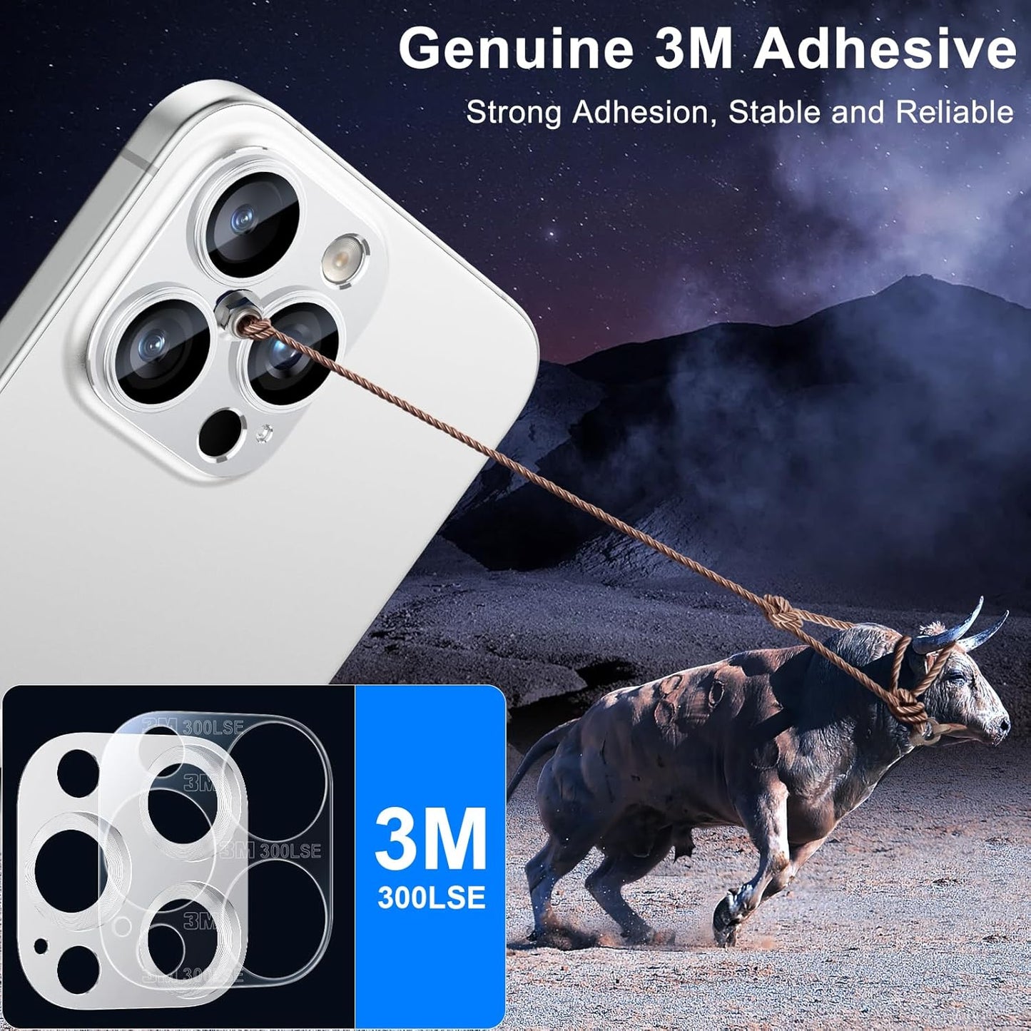 Esanik Upgrade 2 Pack for iPhone 16 Pro/iPhone 16 Pro Max Camera Lens Protector, Aluminum Alloy Metal matte Case Tempered Glass Camera Screen Cover, Scratch Resistant Case Friendly (White Titanium)