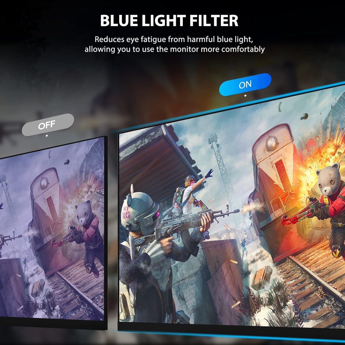 CRUA 27" Curved Monitor, FHD(1920x1080P) VA Panel, 100HZ, 120% sRGB Professional Computer Monitor, Narrow Bezels on Three Sides, Blue Light Filter, Office and Dormitory(HDMI, VGA)-Black