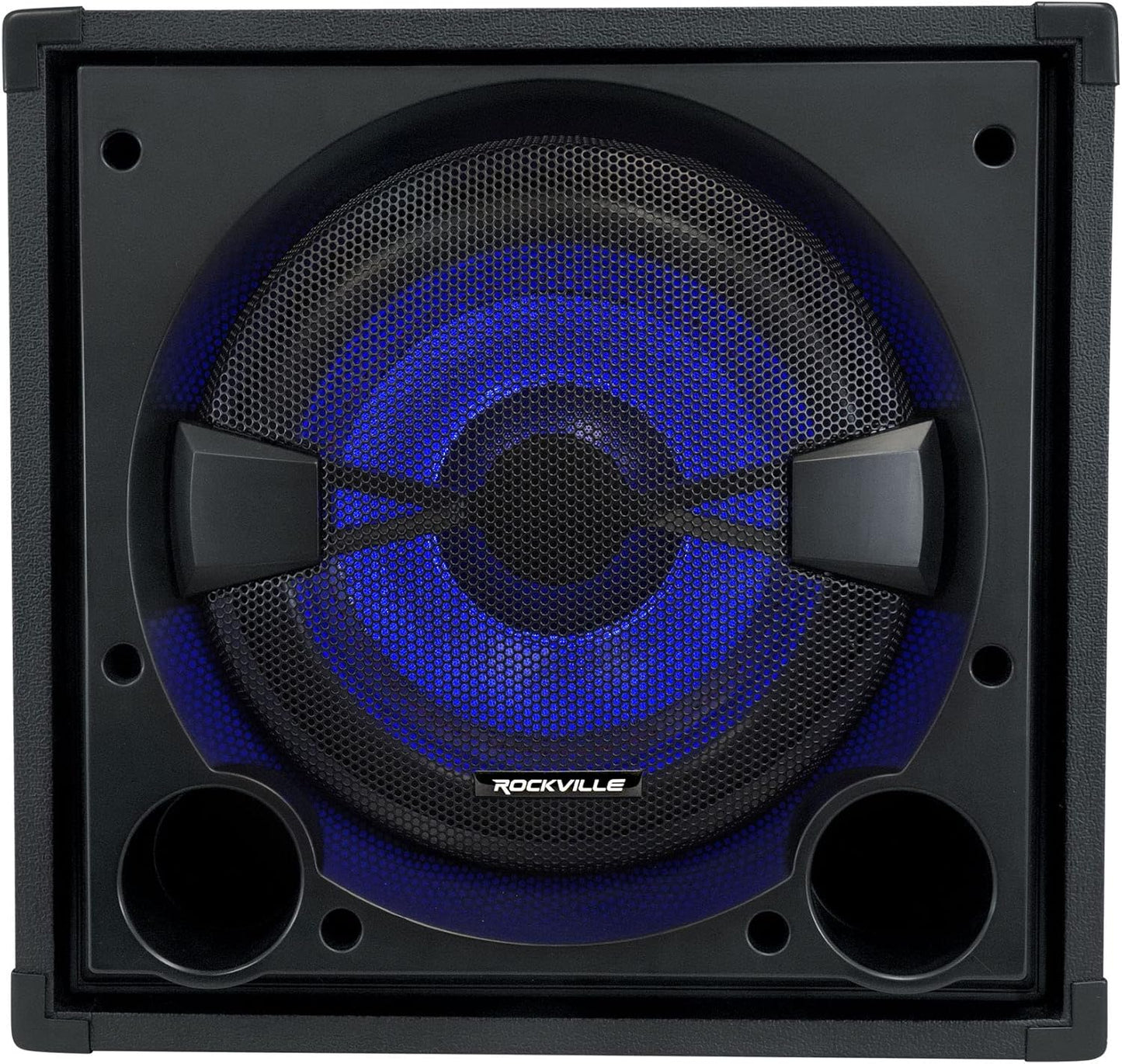 Rockville BASS Blaster 12 800W Powered Home Audio Subwoofer, 12" High-Grade Woofer with Y30 Magnet, Adjustable Crossover, RCA/Speaker Inputs, LED Lighting, for Home Theater & Music