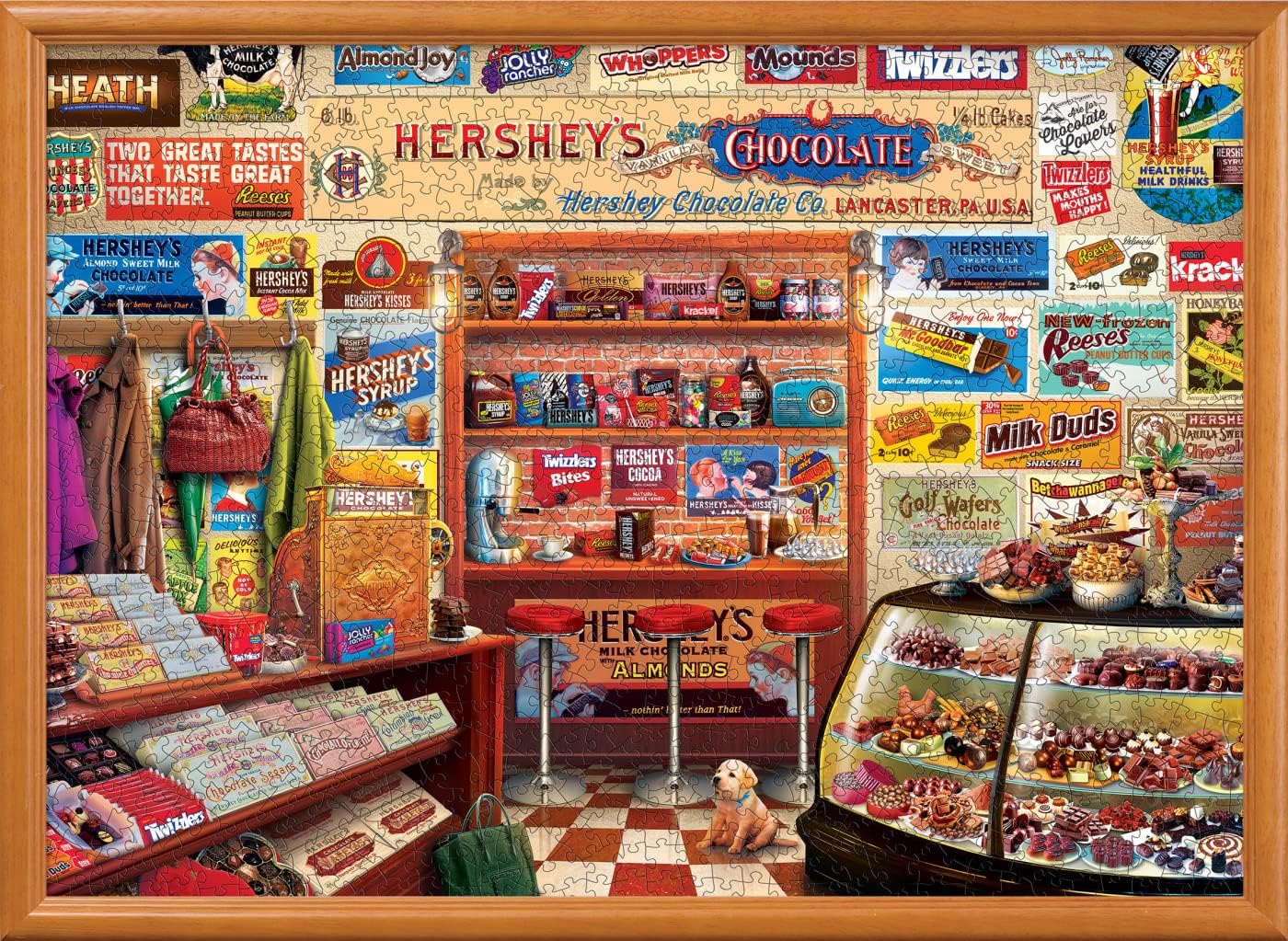 MasterPieces 1000 Piece Jigsaw Puzzle for Adults, Family, Or Youth - Hershey's Candy Shop - 19.25"x26.75"