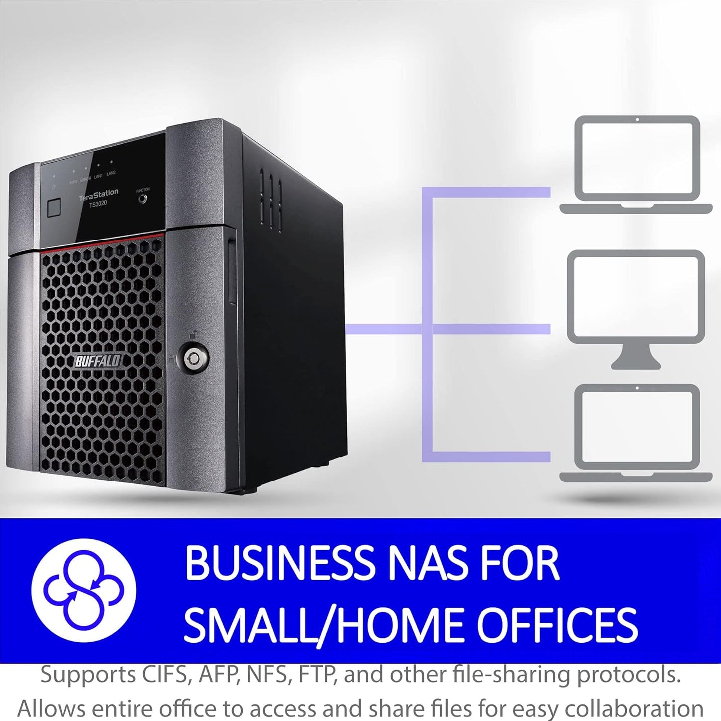 BUFFALO TeraStation Essentials 4-Bay Value-Focused Desktop NAS 32TB (4x8TB) with Hard Drives Included
