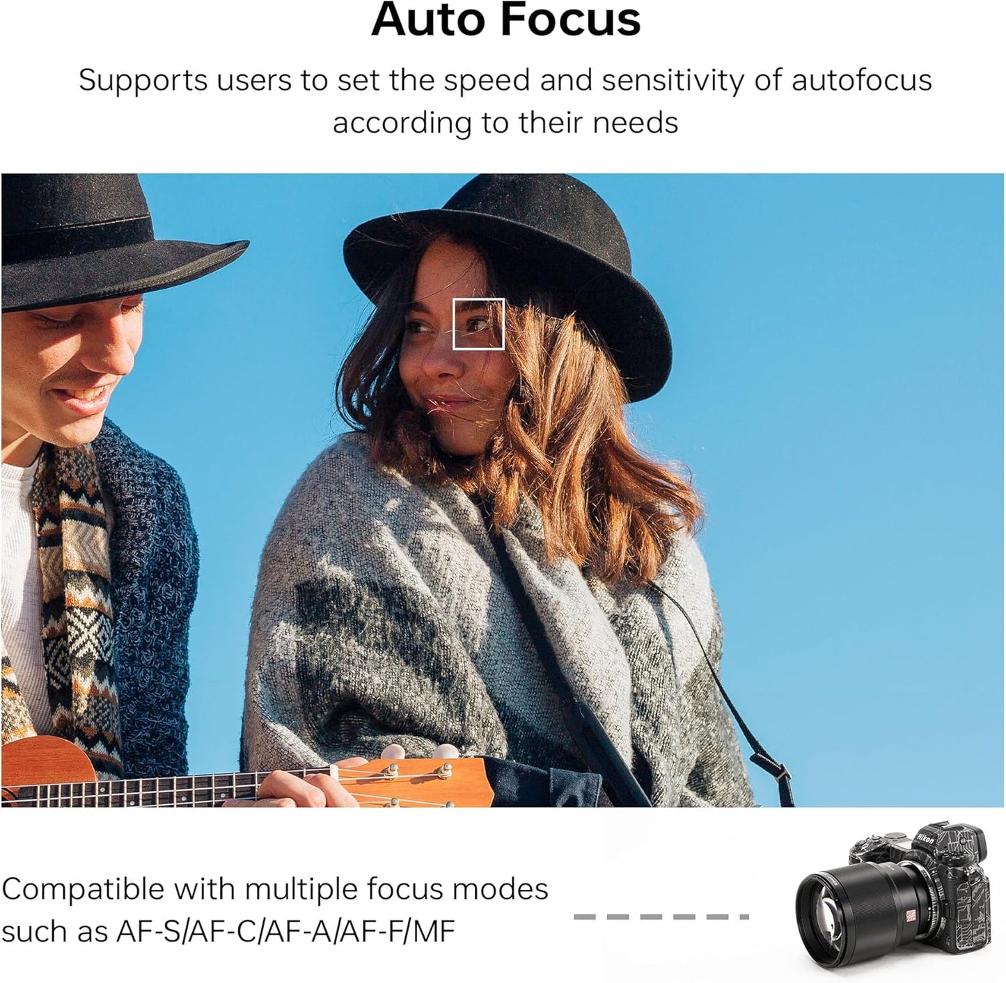 VILTROX E-Z Lens Adapter, E-Mount Lens to Z-Mount Camera Auto Focus Lens Adapter Compatible with Sony E-Mount Lens to Mirrorless Nikon Z-Mount Cameras Z5 Z50 Z6 Z6II Z7 Z7II Zfc