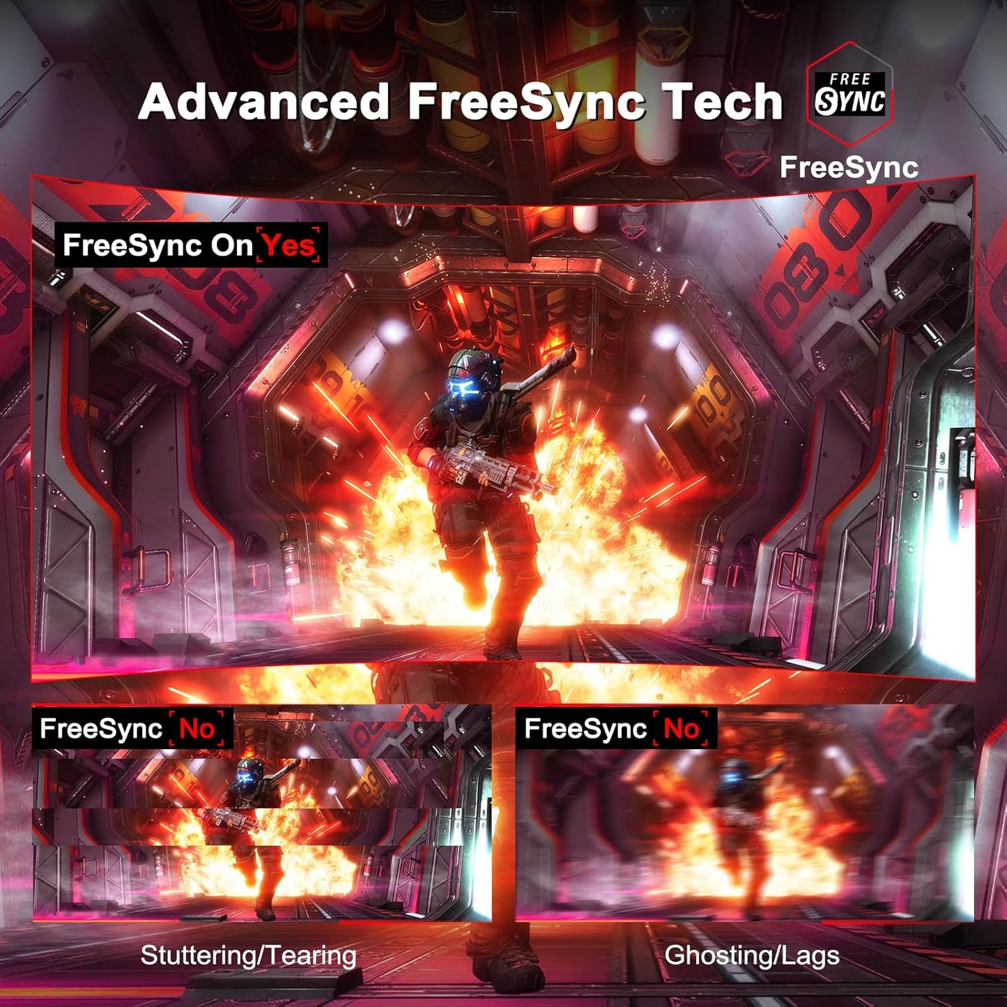 SANSUI 27 Inch Curved Gaming Monitor 180Hz 1ms with Speakers FHD 1080P Computer Monitor FreeSync|1500R|130% sRGB|HDR|Low Blue Light|HDMI DP Ports|VESA Mount|Metal Stand(ES-G27C1 HDMI Cable Incl.)