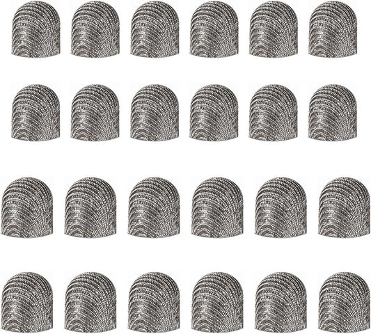 Lusofie 24Pcs Replaceable Mesh Fiber Tips 2 Sizes Stylus Tips, Stylus Replacement Tips for Stylus Pen,(5mm / 0.2 Inch, 6mm / 0.24 Inch)