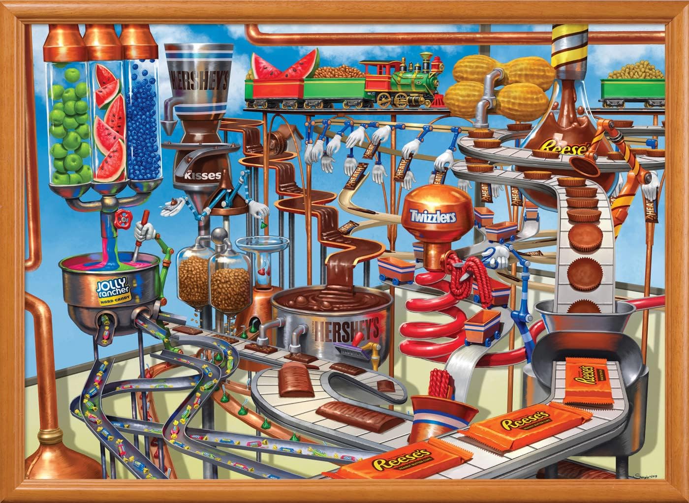 MasterPieces 1000 Piece Jigsaw Puzzle for Adults, Family, Or Youth - Hershey's Chocolate Factory - 19.25"x26.75"