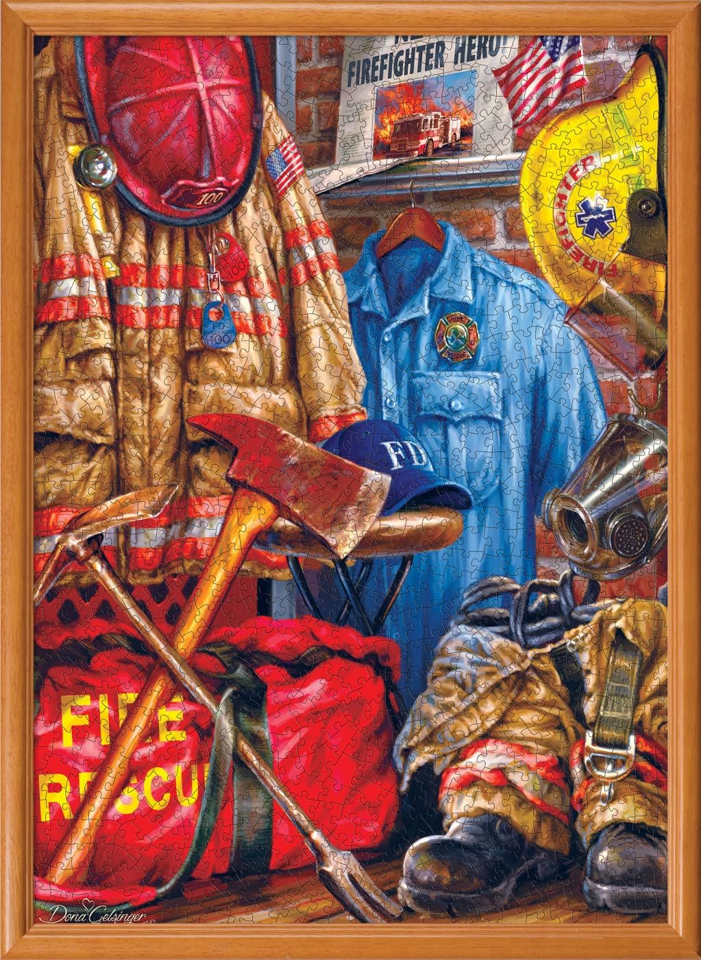 MasterPieces 1000 Piece Jigsaw Puzzle For Adults, Family, Or Youth - Fire And Rescue - 19.25"x26.75"