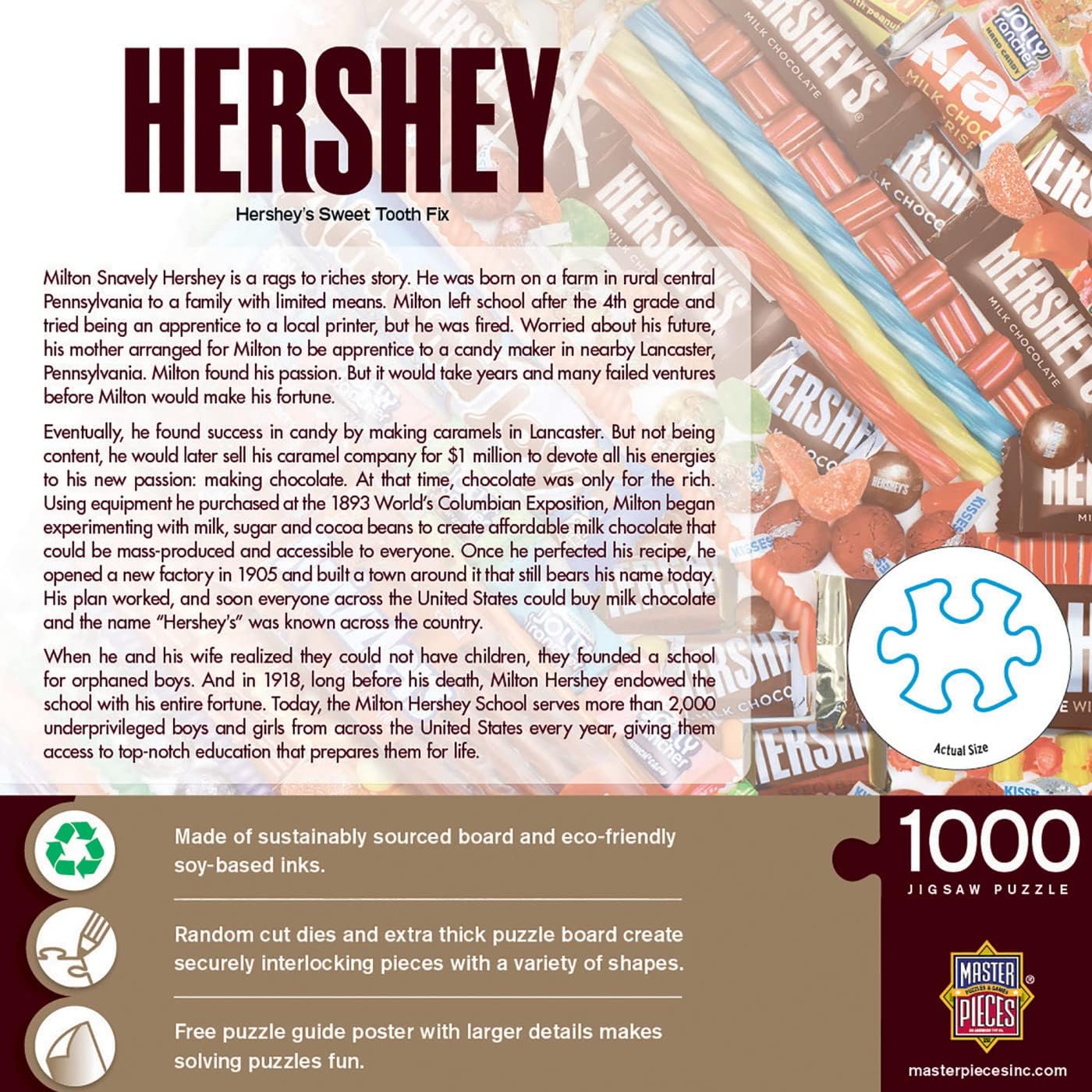 MasterPieces 1000 Piece Jigsaw Puzzle for Adults, Family, Or Youth - Hershey's Sweet Tooth Fix - 19.25"x26.75"