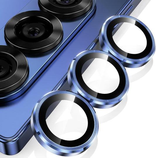 YWXTW for Samsung Galaxy Z Fold 7 Camera Lens Protector, [12X Stronger Adhesion] Individual Anti Scratch Metal Ring Tempered Glass Camera Screen Protector for Z Fold 7 Accessories 2025 (Dark Black)