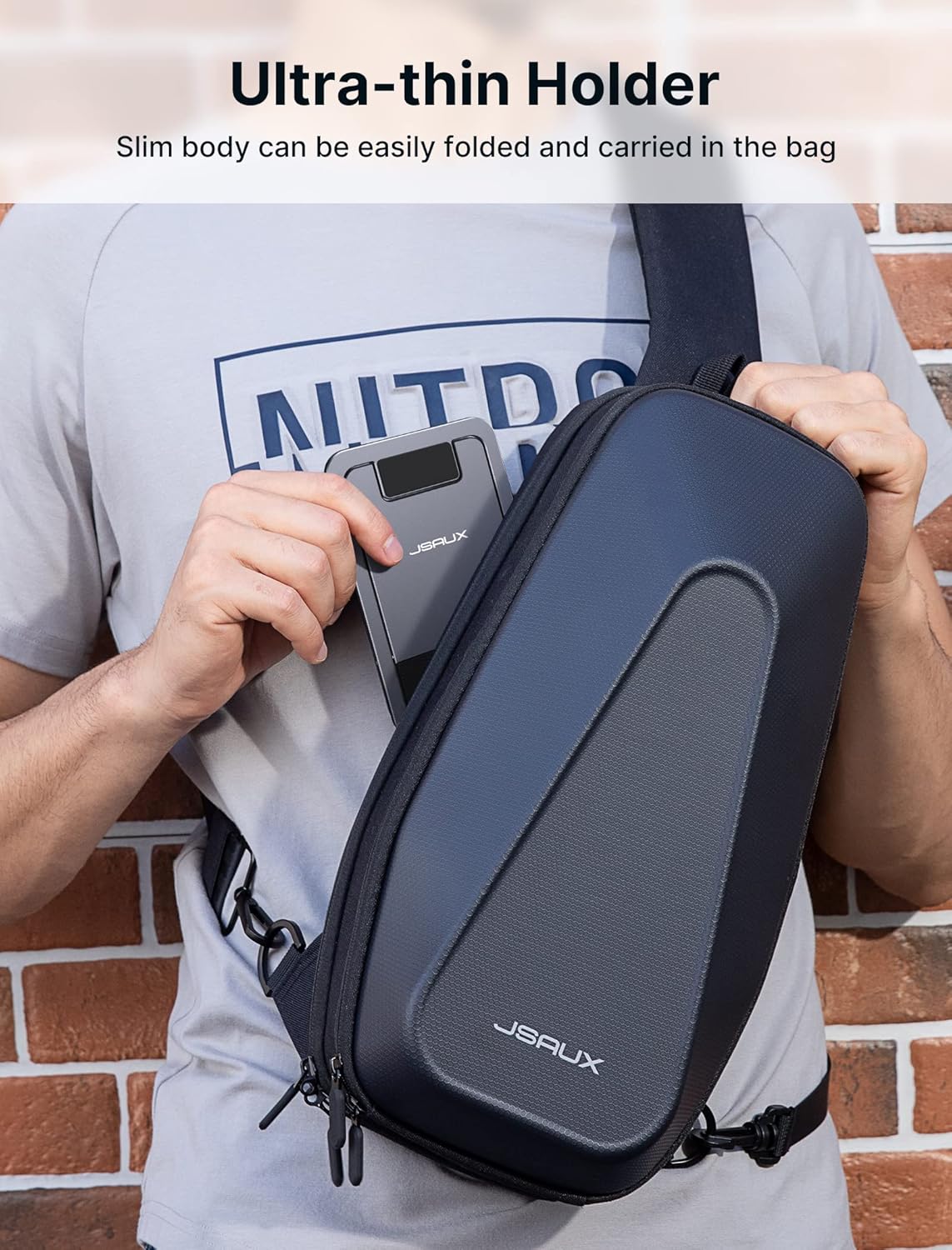 JSAUX Cell Phone Stand, Foldable Aluminum Adjustable Phone Holder for Desk Portable Travel Essentials Office Accessories Compatible with iPhone 16 15 14 13 Pro Max Samsung S24 S23 Ultra Kindle-Gray