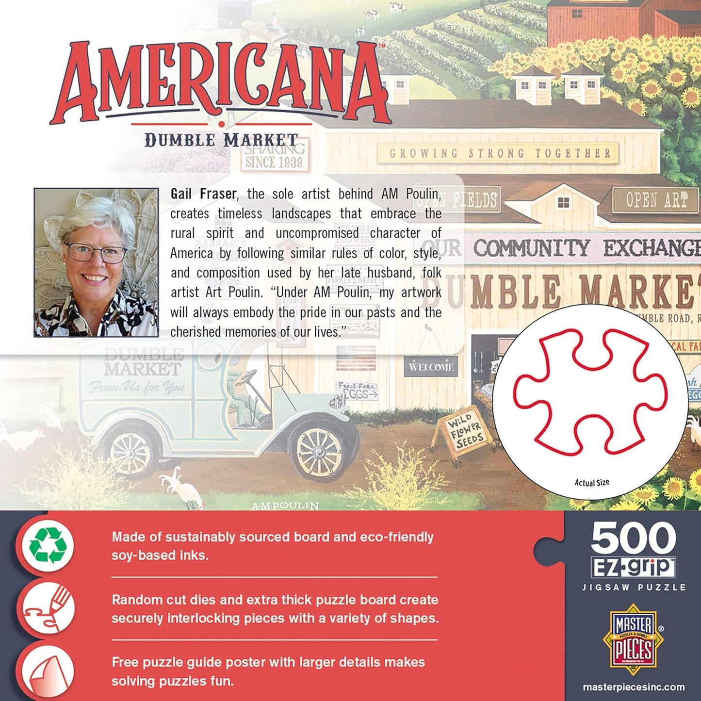 MasterPieces 500 Piece EZ Grip Jigsaw Puzzle for Adults, Family, Or Youth - Dumble Market - 19.25"x26.75"