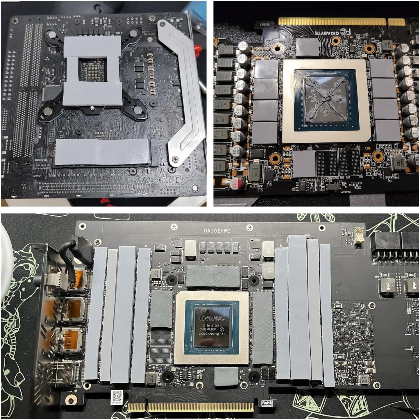 Aairhut Thermal Pad 13W/mK [0.5~3mm], 120x120x2.5mm Silicone Cooling Pad Non Conductive Heat Resistance Extreme Odyssey Cover with Dual Self-Adhesive Films for PC Laptop PS4/PS5/CPU/GPU/Computer