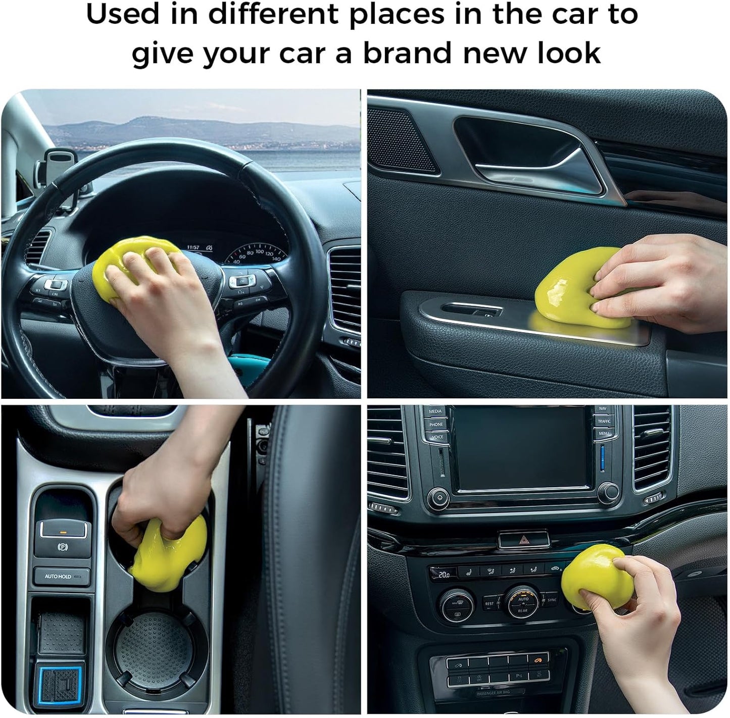 COLORCORAL Cleaning Gel Universal Dust Cleaner for PC Keyboard Car Detailing Office Electronics Laptop Dusting Kit Computer Dust Remover, Computer Gaming Car Accessories, Gift for Men Women 160g