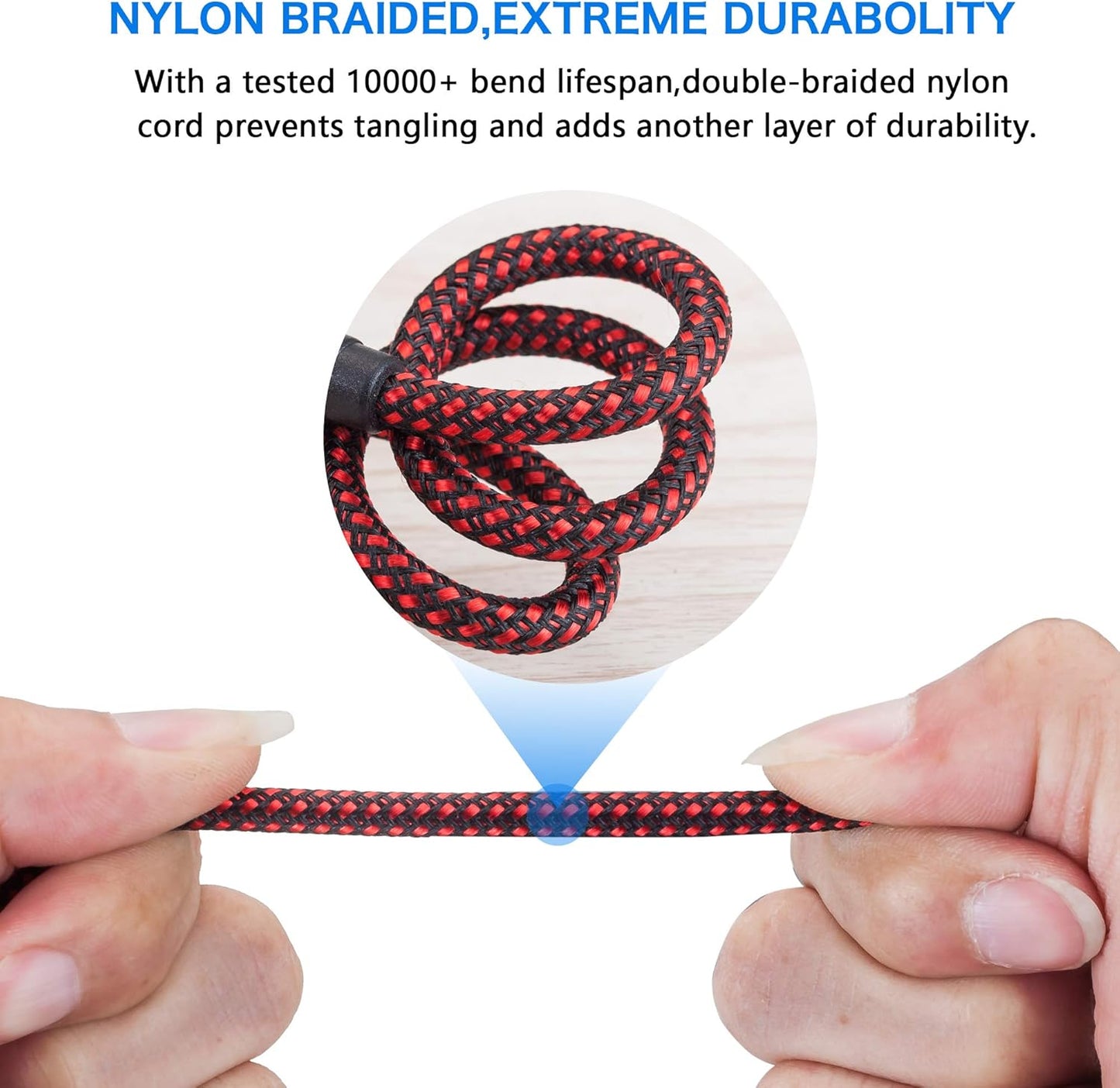 Male to Male Audio Cable 20Ft, 90 Degree TRRS 3.5mm 4 Pole Nylon Braided Stereo Aux Cable for Headphones, PS4, Phone, Tablets, Headset, PC, Laptop and More (20Ft)