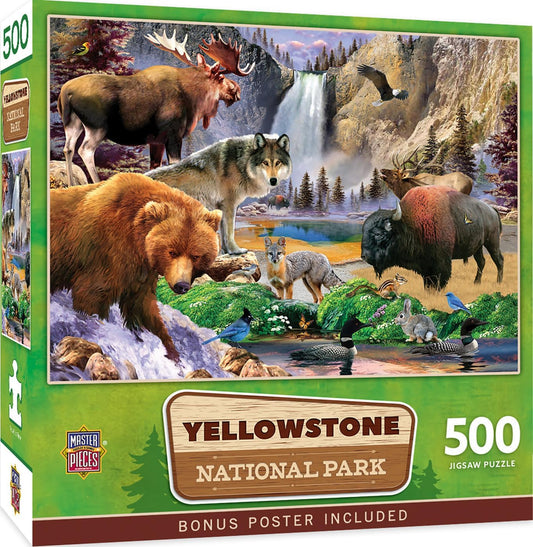 MasterPieces 500 Pieces Jigsaw Puzzle for Adults, Family, Or Youth - Yellowstone National Park - 15"x21"