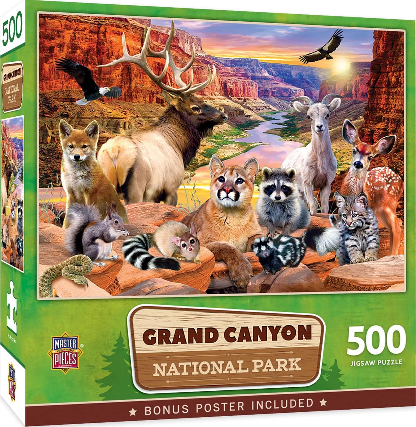 MasterPieces 500 Pieces Jigsaw Puzzle for Adults, Family, Or Youth - Grand Canyon National Park - 15"x21"