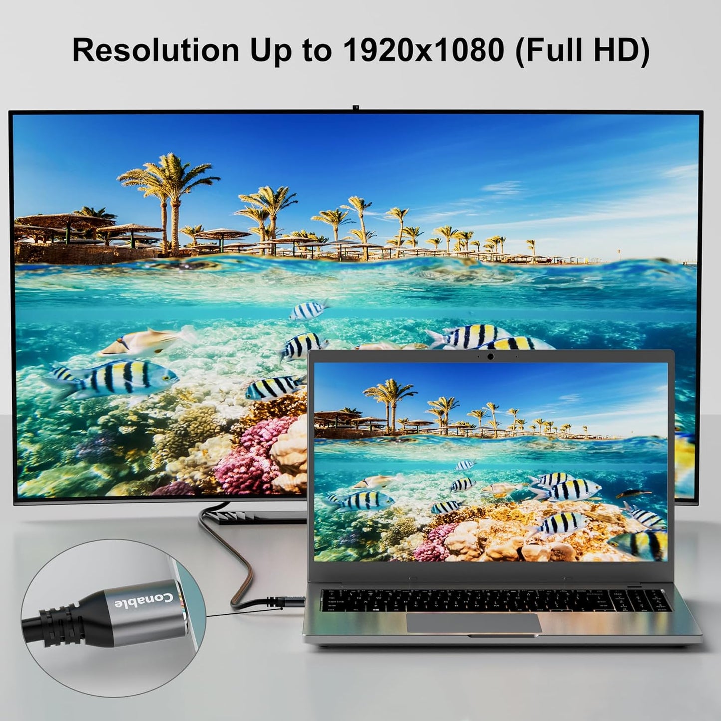 HDMI to DVI Cable 25FT, Bi-Directional DVI to HDMI Male to Male Cord, HDMI A to DVI-D Adapter, Gold-plated Connectors, Aluminum Shells, 1080P, for Computer, Monitor, Projector, Raspberry Pi, Xbox, PS3