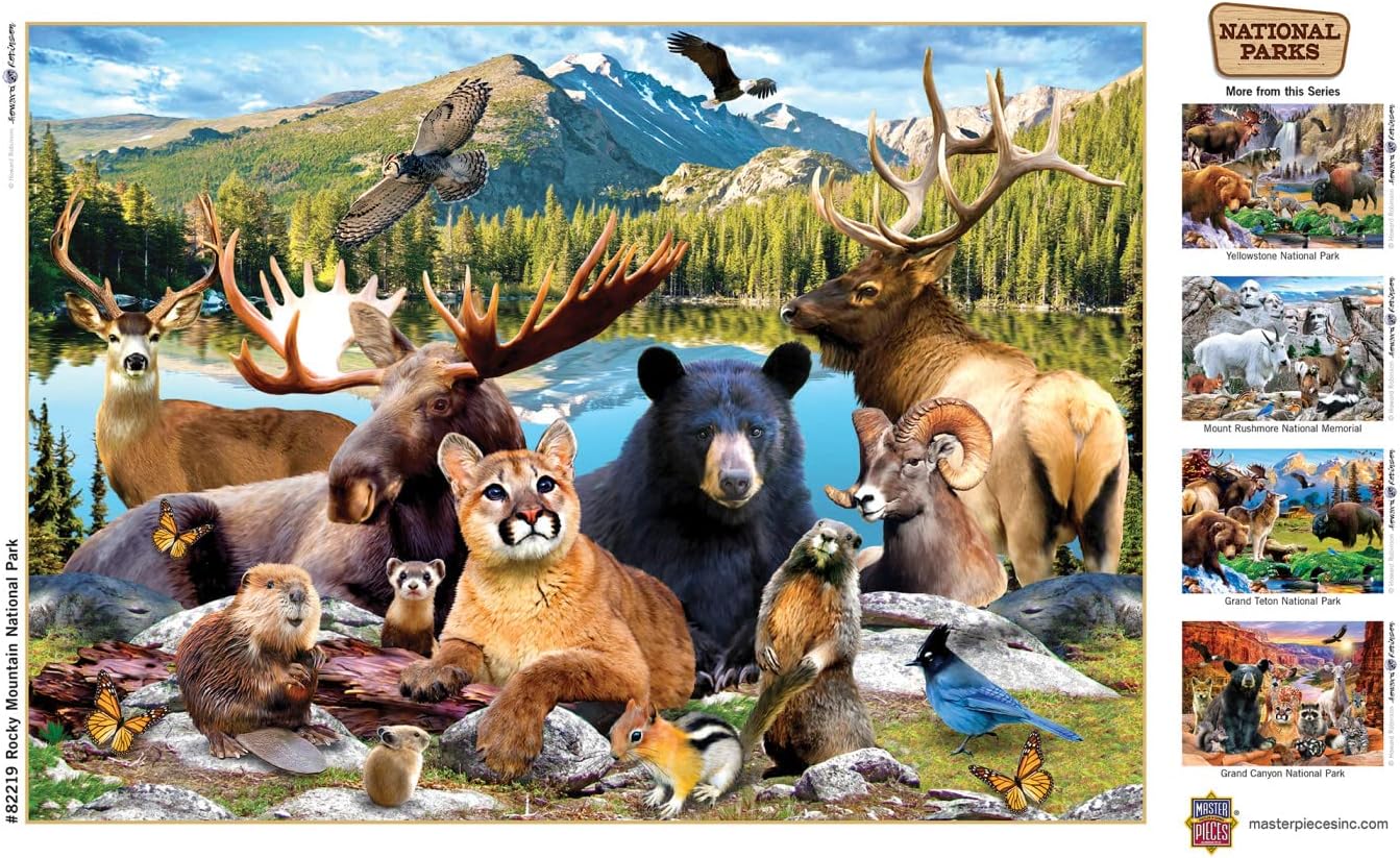 Baby Fanatics MasterPieces 500 Pieces Jigsaw Puzzle for Adults, Family, Or Kids - Rocky Mountain National Park - 15"x21"