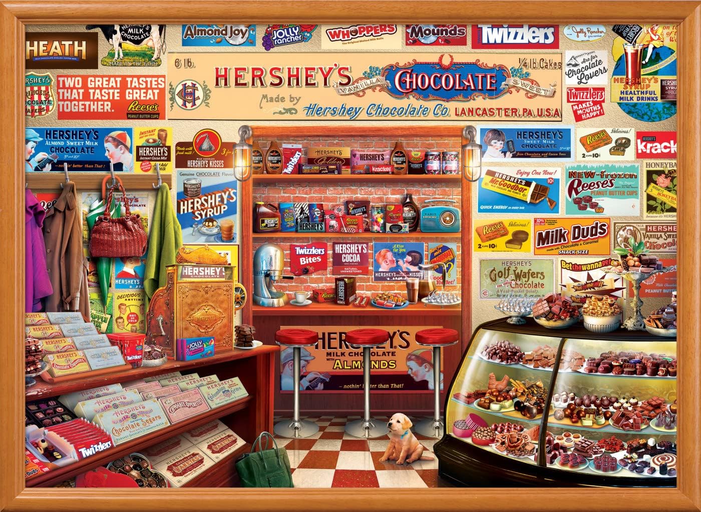 MasterPieces 1000 Piece Jigsaw Puzzle for Adults, Family, Or Youth - Hershey's Candy Shop - 19.25"x26.75"