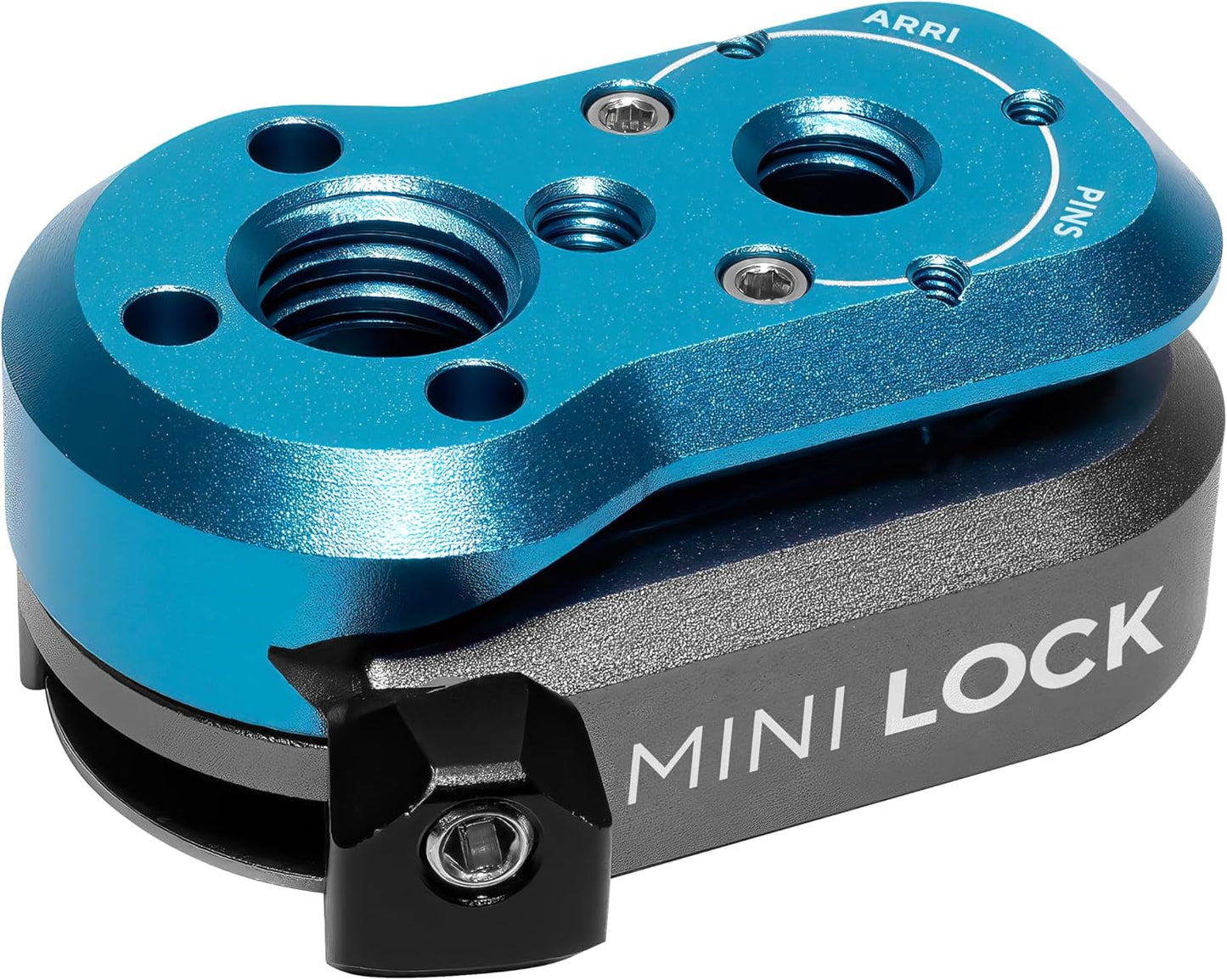 KONDOR BLUE | Mini Lock Quick Release Plates for Camera Monitors, Arms, Accessories, Microphones, Key Lights | Quickly and Securely Attach and Detach Accessories on Your Cinema Rig | Blue