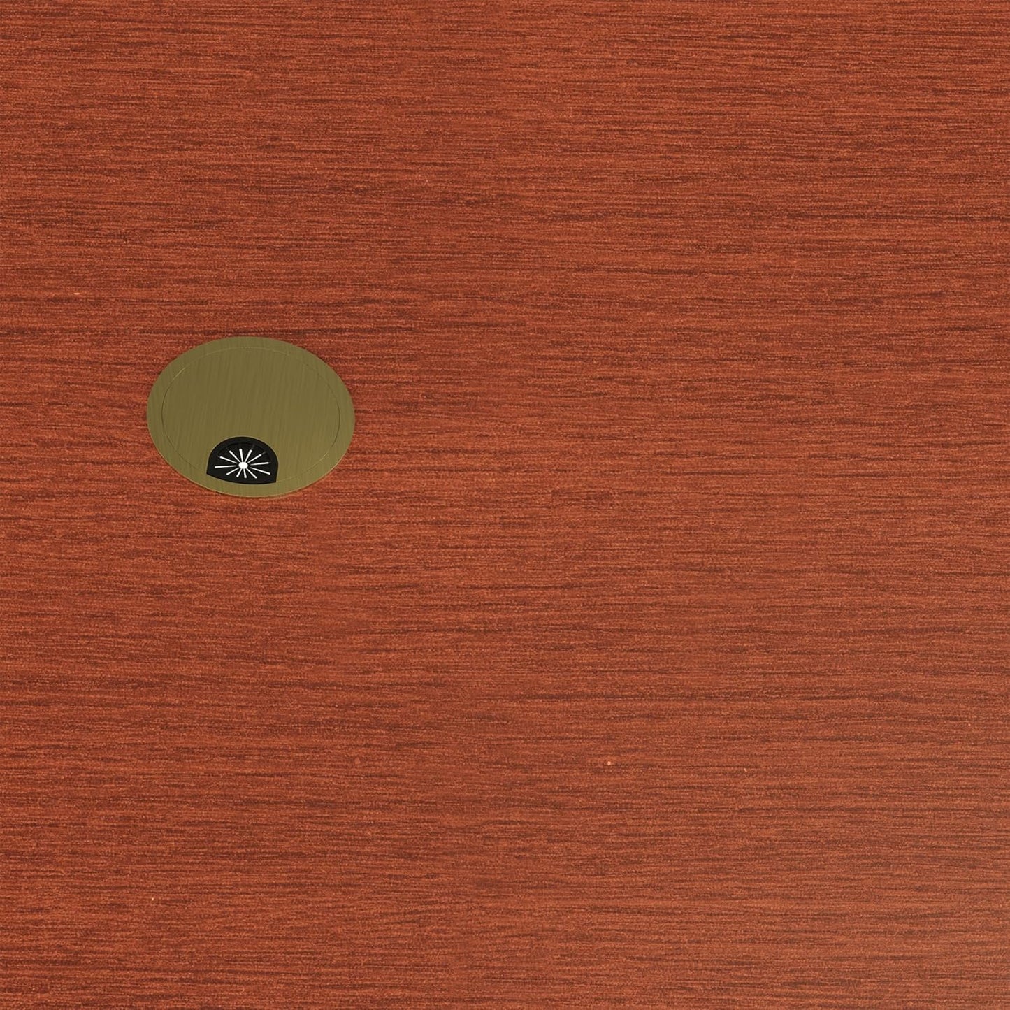 Desk Grommet 3-1/8 Inch 80mm, Zinc Alloy Computer Desk Wire Hole Cover, Office Desktop Cord Cable Hole Metal Ring, Bronze Tone