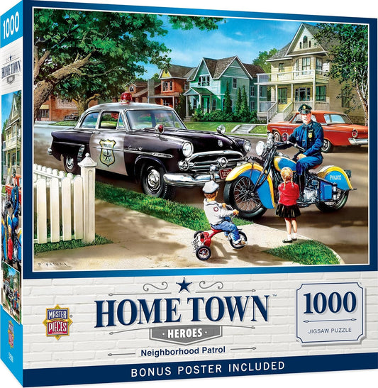 MasterPieces 1000 Piece Jigsaw Puzzle for Adults, Family, or Youth - Neighborhood Patrol - 19.25"x26.75"
