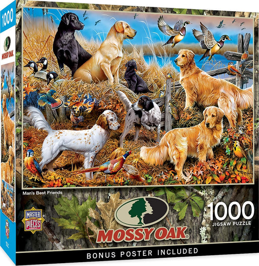 MasterPieces 1000 Piece Jigsaw Puzzle for Adults, Family, Or Youth - Man's Best Friends - 19.25"x26.75"