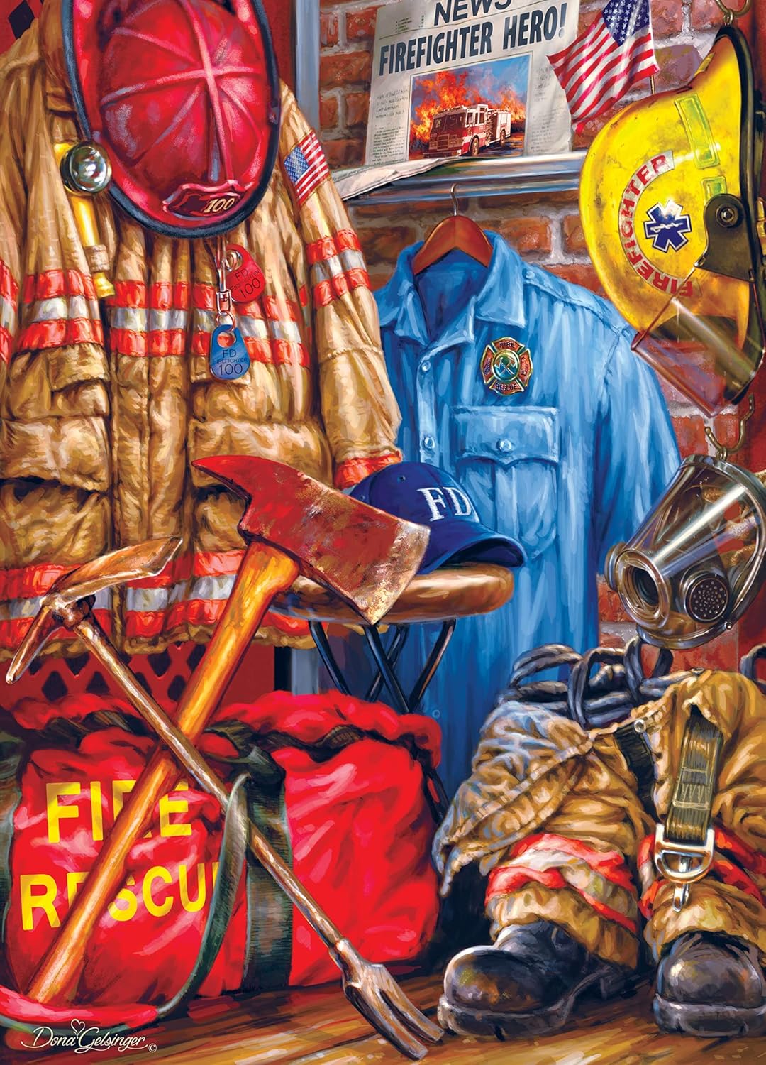 MasterPieces 1000 Piece Jigsaw Puzzle For Adults, Family, Or Youth - Fire And Rescue - 19.25"x26.75"