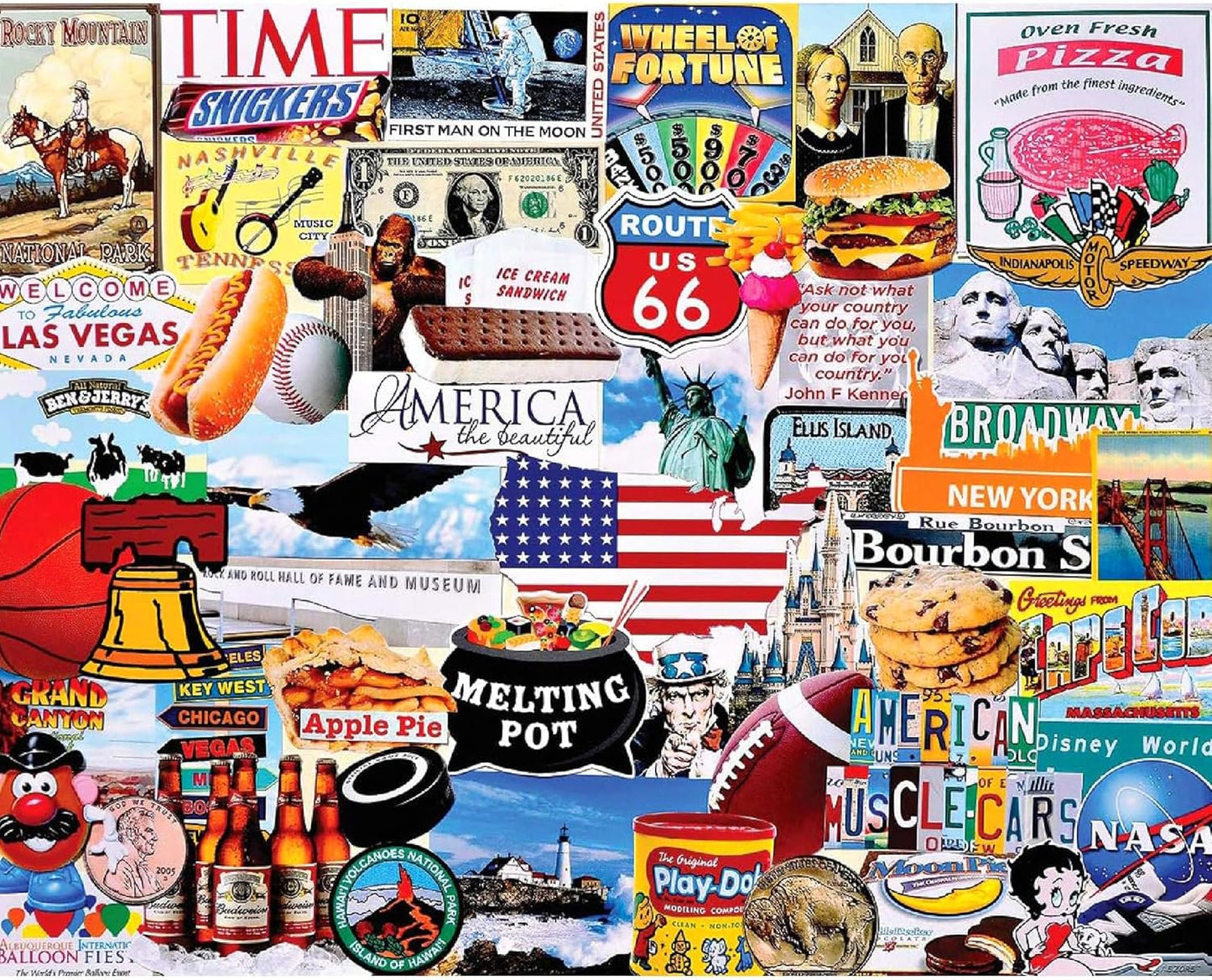 White Mountain Puzzles I Love America - 1000 Piece Jigsaw Puzzle